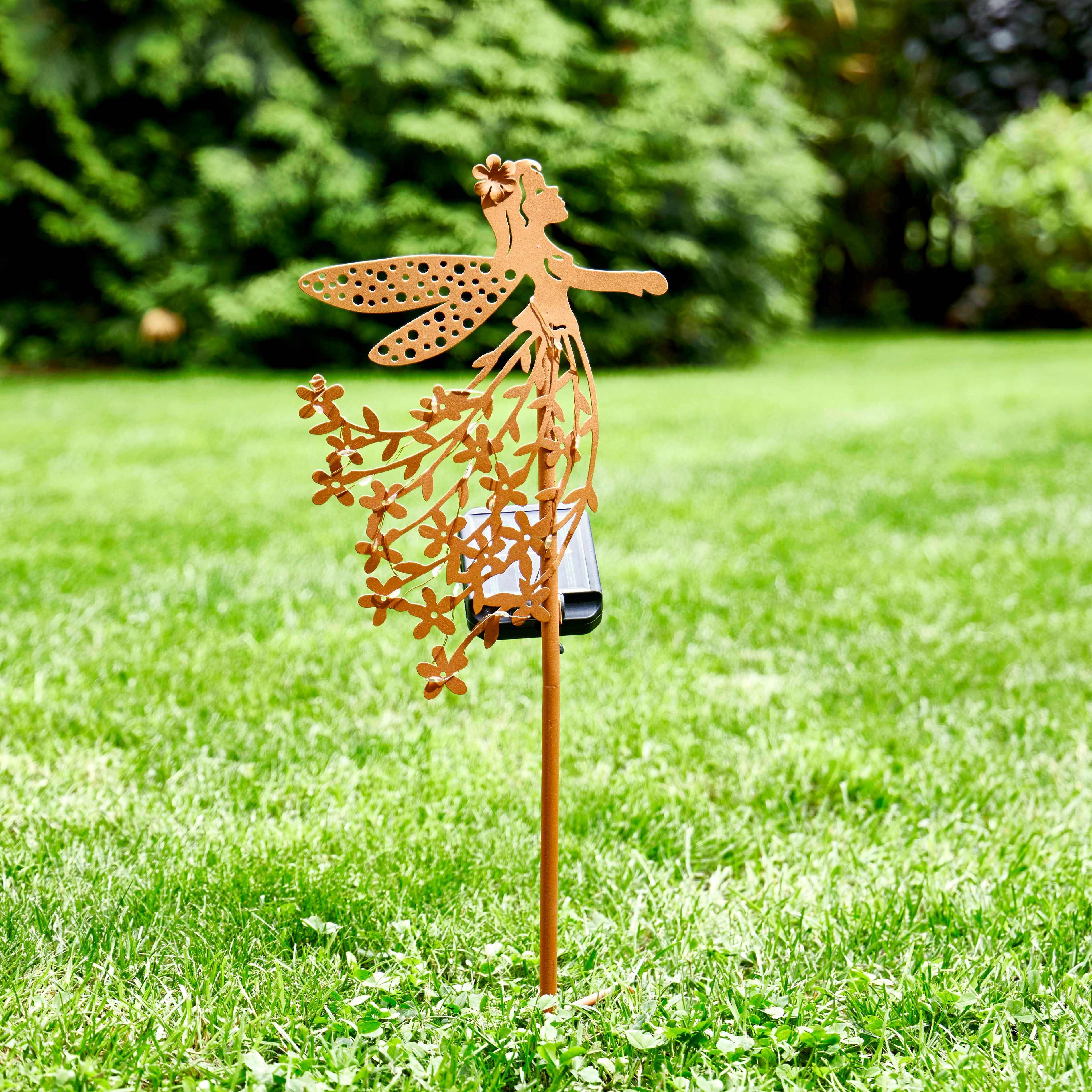 Northpoint LED Solarleuchte Gartenstab Solarstecker Außenbereich mit Dämmerungssensor