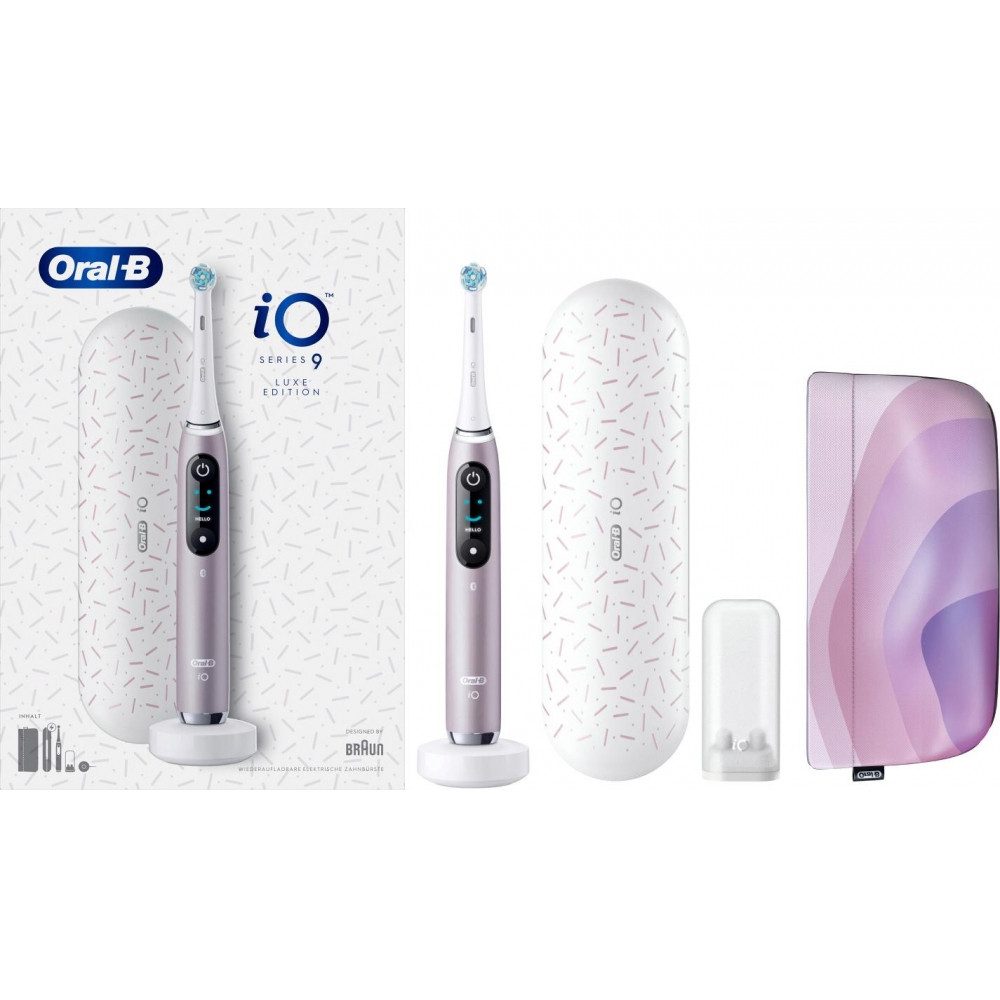 Oral-B Elektrische Zahnbürste iO Series 9 Luxe Edition Zahnbürste Rose Quartz
