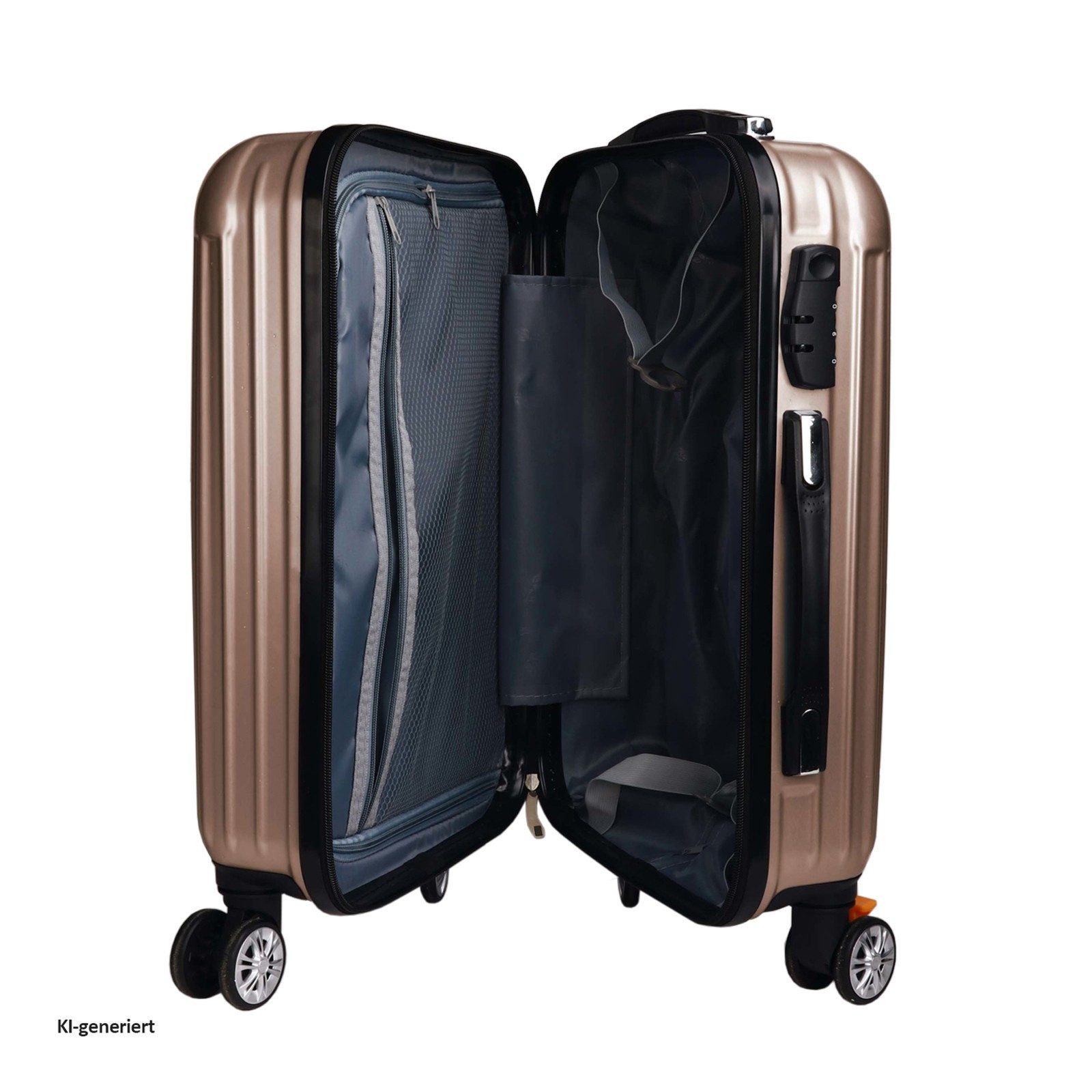 HTI-Living Kofferset Kofferset 2-teilig High Level, 4 Rollen, (Set, 2 tlg., 2 Koffer), Hartschalenkoffer mit Rollen Teleskopgriff – Bild 3 von 3