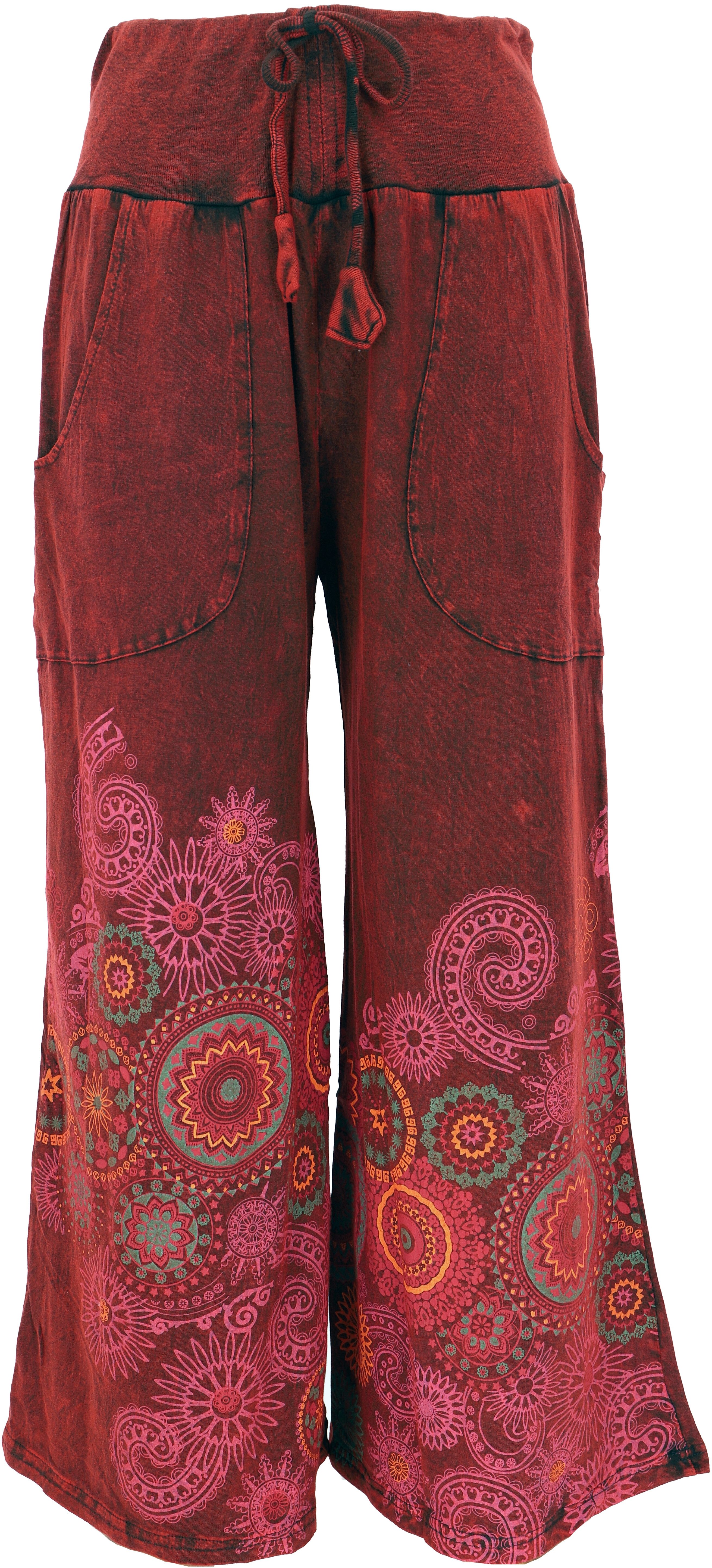 Guru-Shop Relaxhose Palazzohose, Boho Baumwollhose, Hosenrock mit.. alterna günstig online kaufen