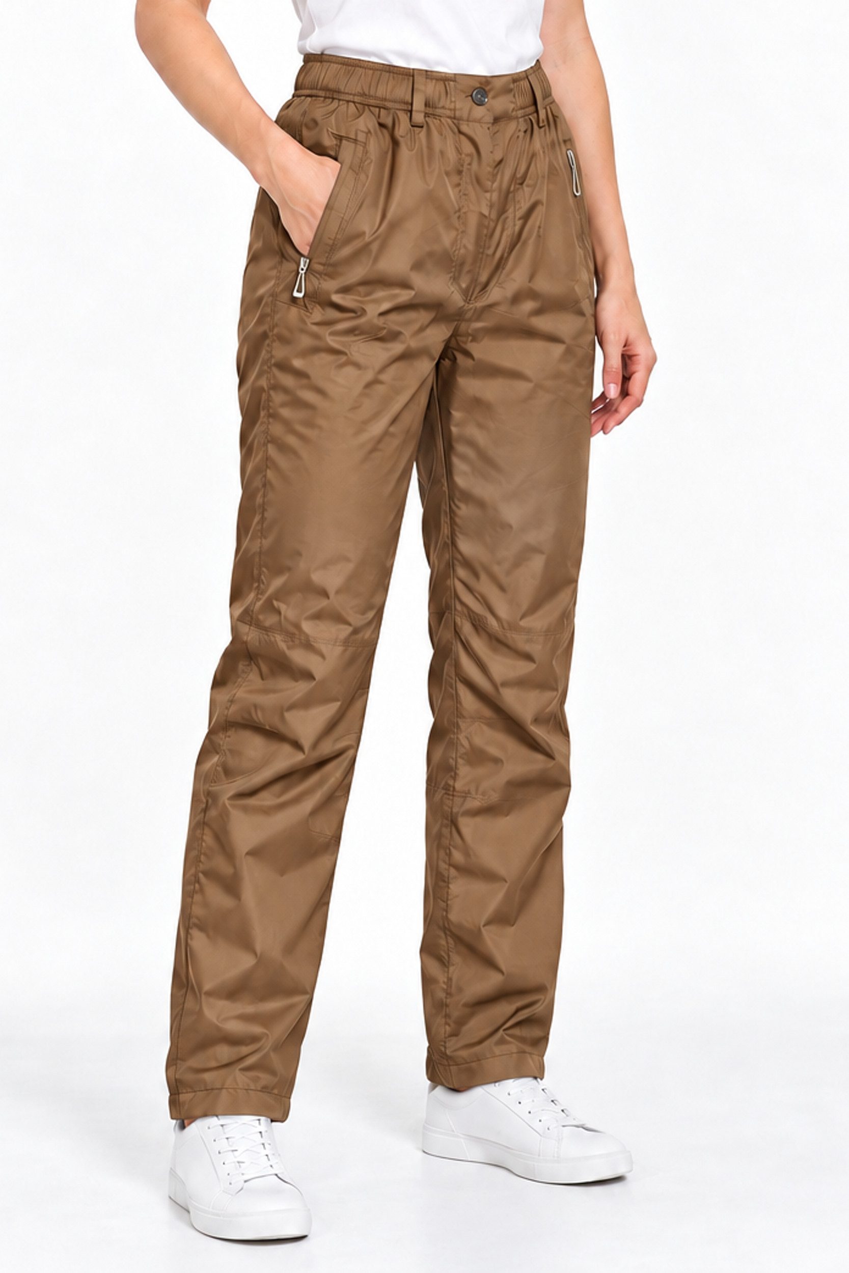 Kendindza Collection Thermohose Damen Winterhose, gefüttert und wasserabweisend Winter Thermo Hose Outdoorhose Damen Wasserdicht, Thermo Winterhose Gummibund