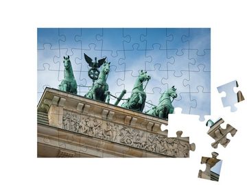 puzzleYOU Puzzle Detailaufnahme: Brandenburger Tor in Berlin, 48 Puzzleteile, puzzleYOU-Kollektionen Brandenburger Tor