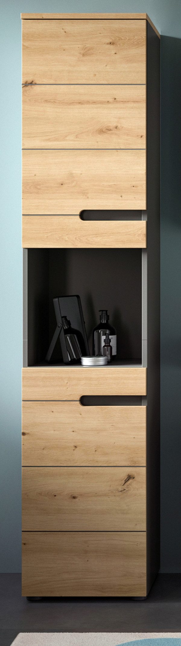 Inn.Furn Hochschrank Cooper (Badschrank in Basalt günstig online kaufen