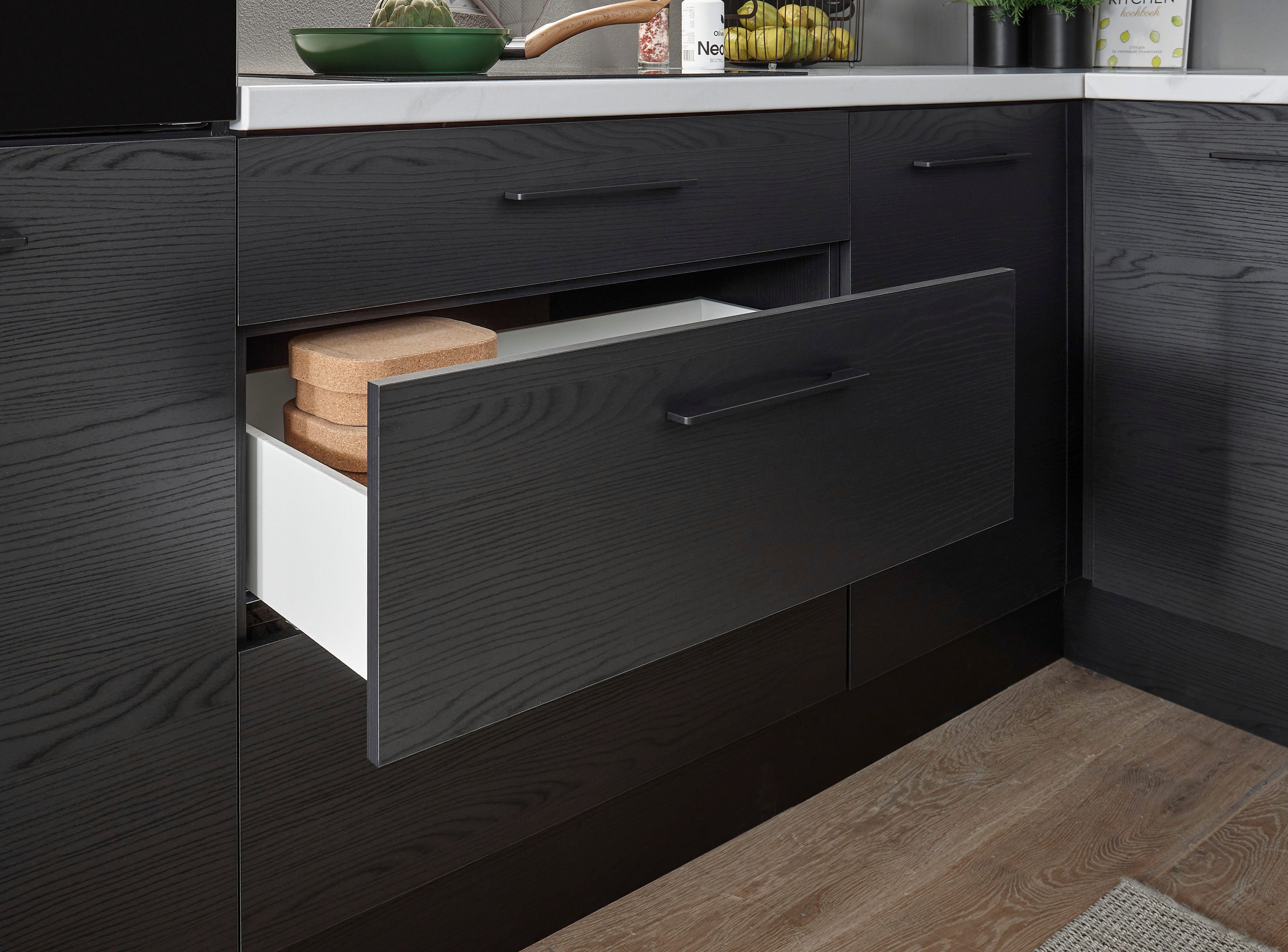 BASIC by Balculina Küchenzeile Yorki, Breite 320 cm, wahlweise mit E-Geräten