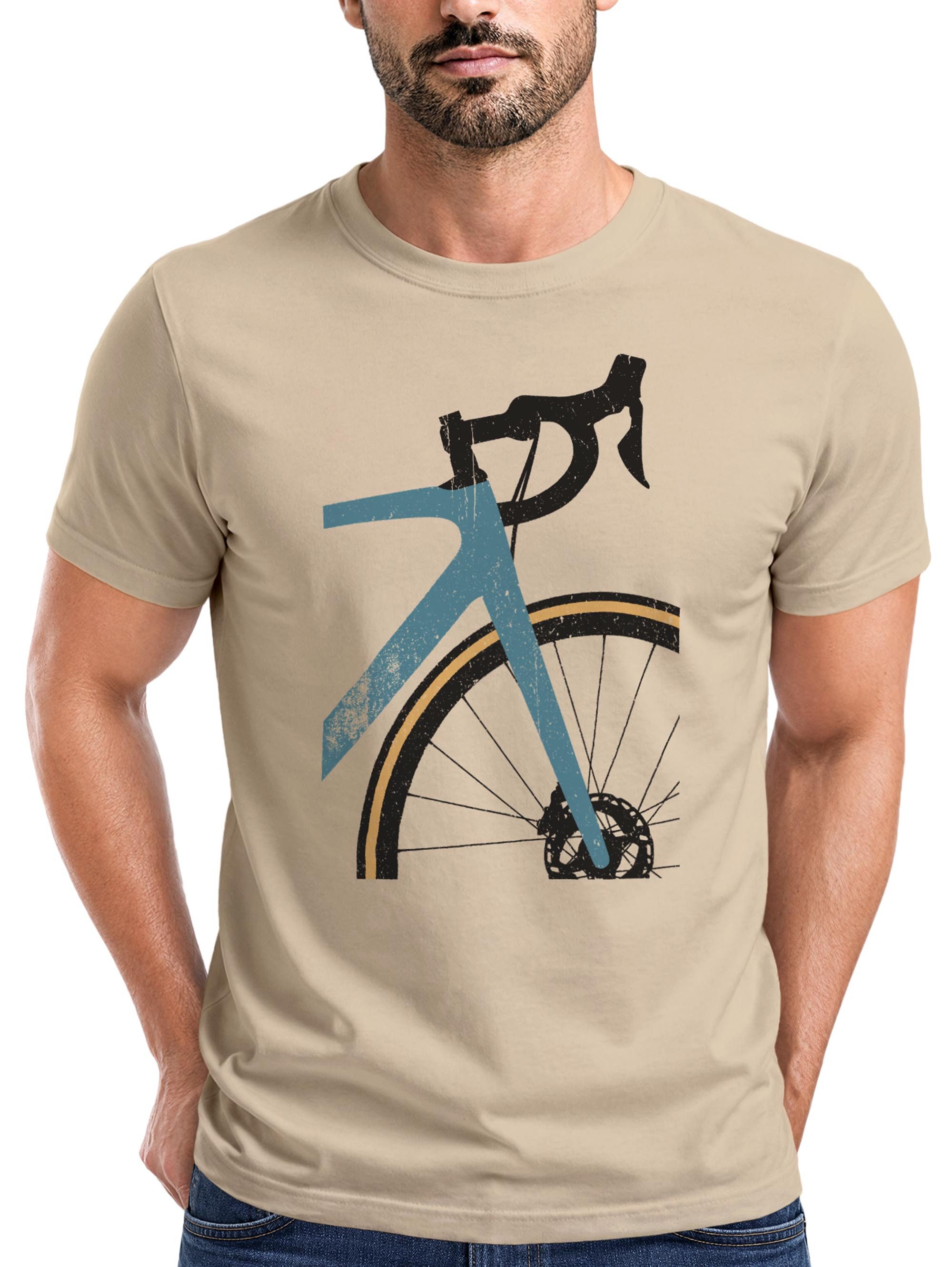Print-Shirt Herren T-Shirt Fahrrad Bike Radfahrer Sommer Outdoor Fashion