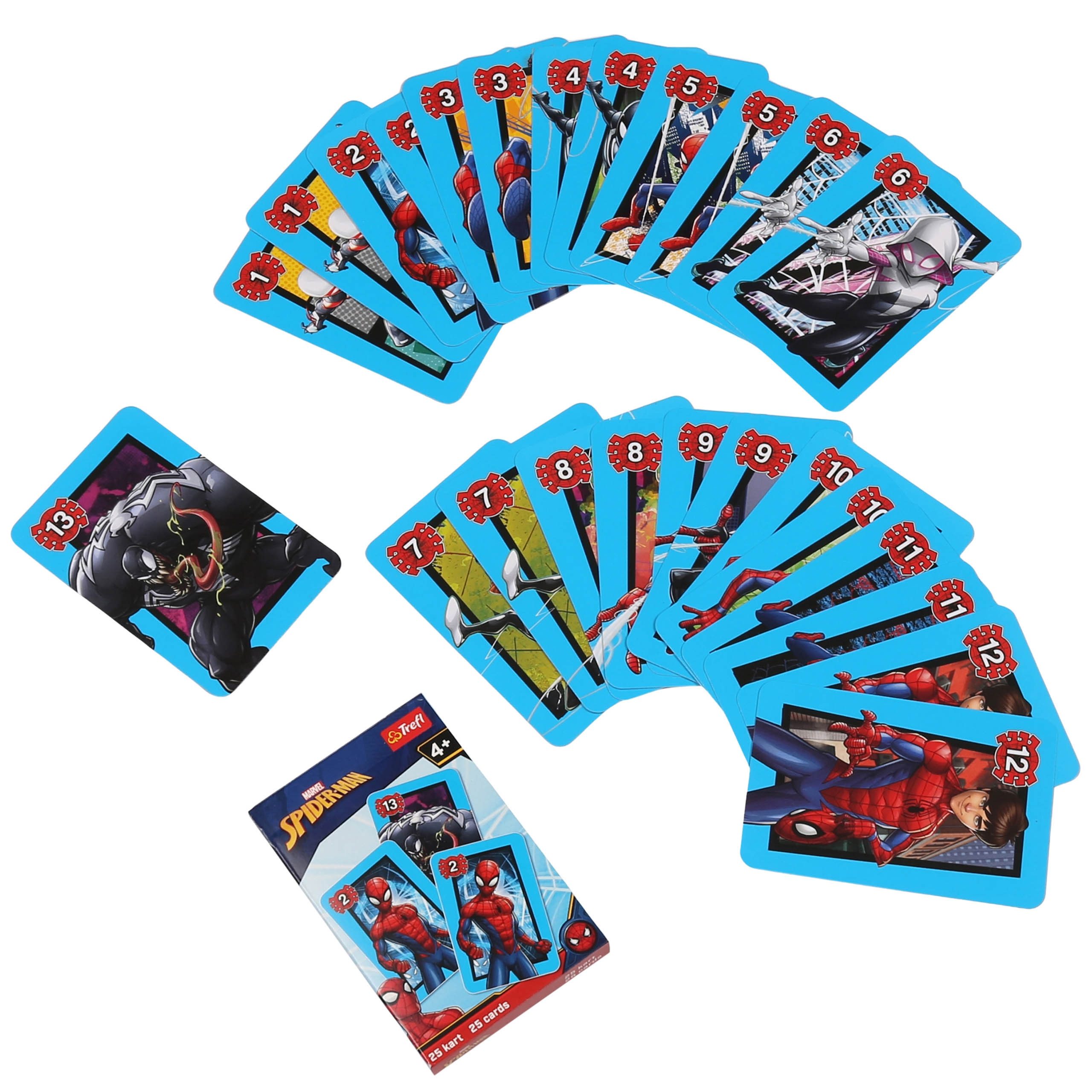 MARVEL Spielesammlung MARVEL Spider Man Schwarzer Peter Kartenspiel für Kinder Trefl 4+