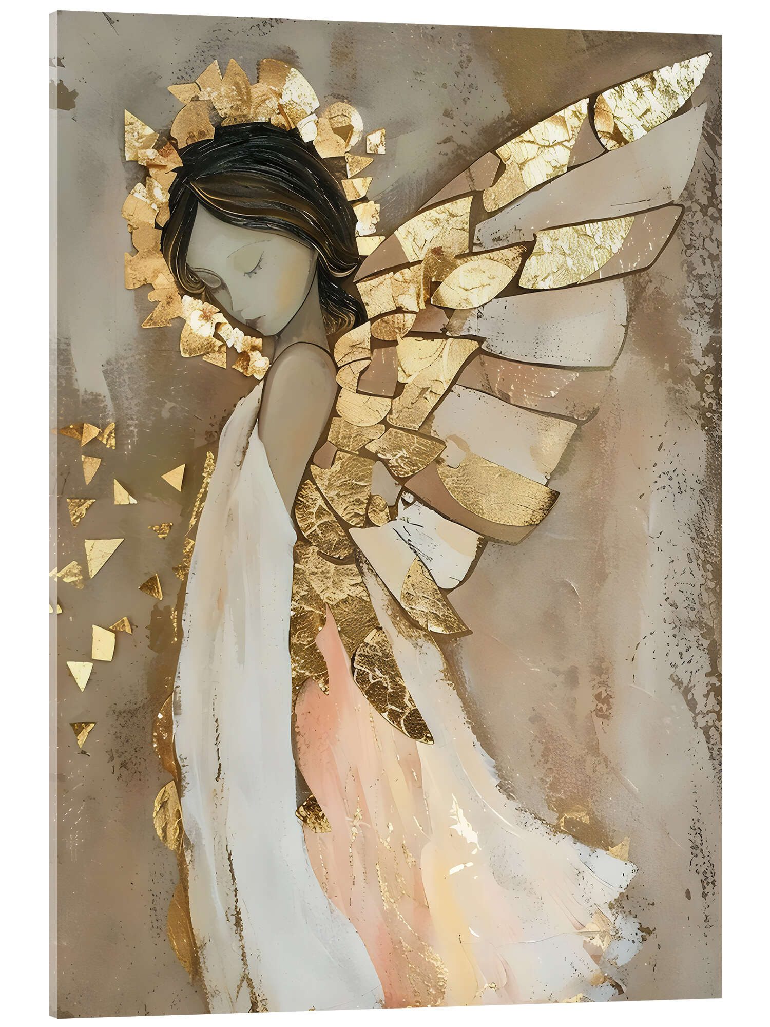 Posterlounge Wandbild Goldener Engel III, LSR günstig online kaufen