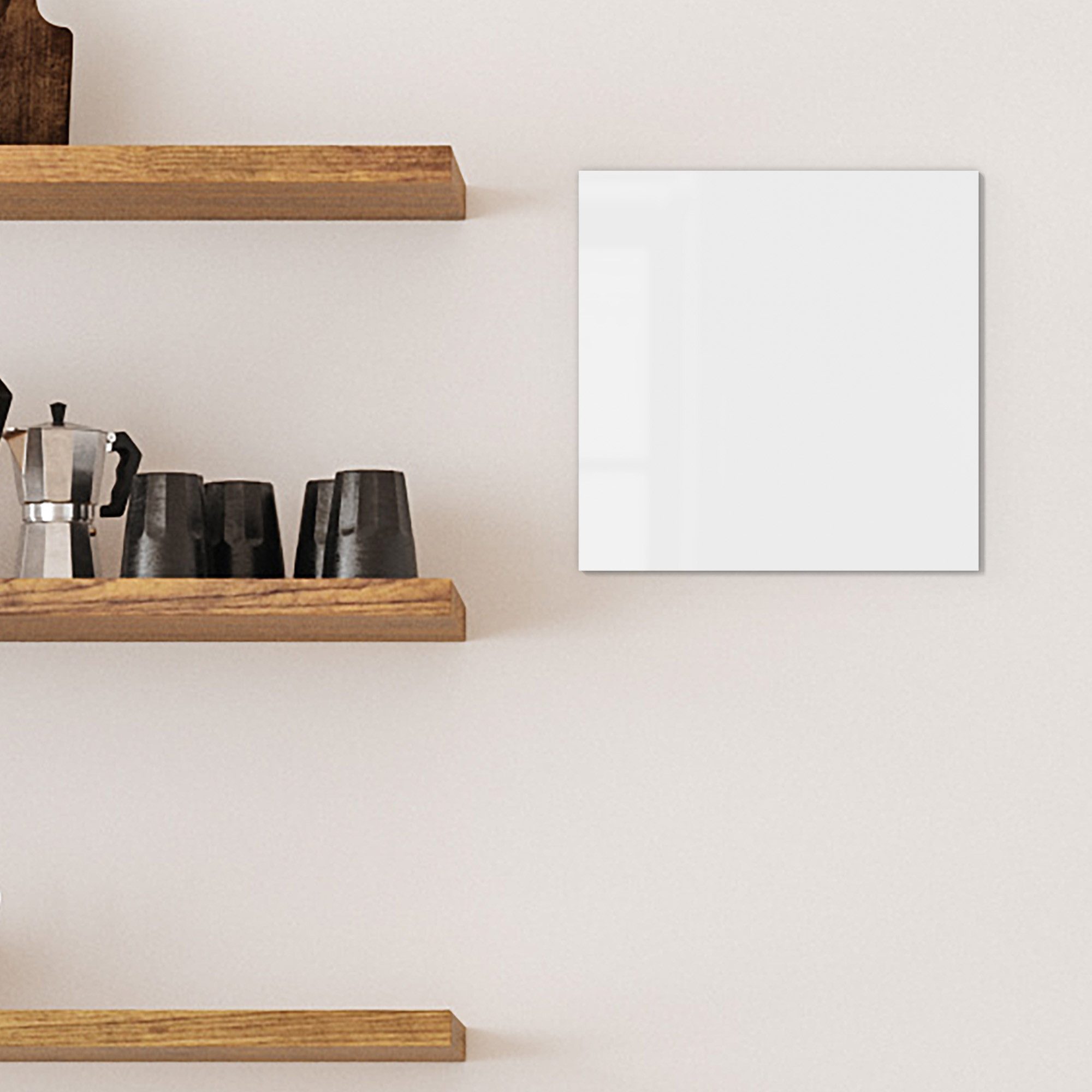 DEQORI Magnettafel 'Unifarben - Weiß', Whiteboard Pinnwand beschreibbar