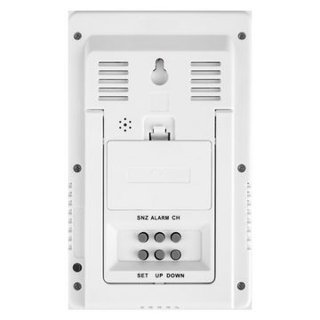 ECG MS 100 White Wetterstation (Wettervorhersage für 1 Tag, Innen- und Außentemperatur/Feuchtigkeit)