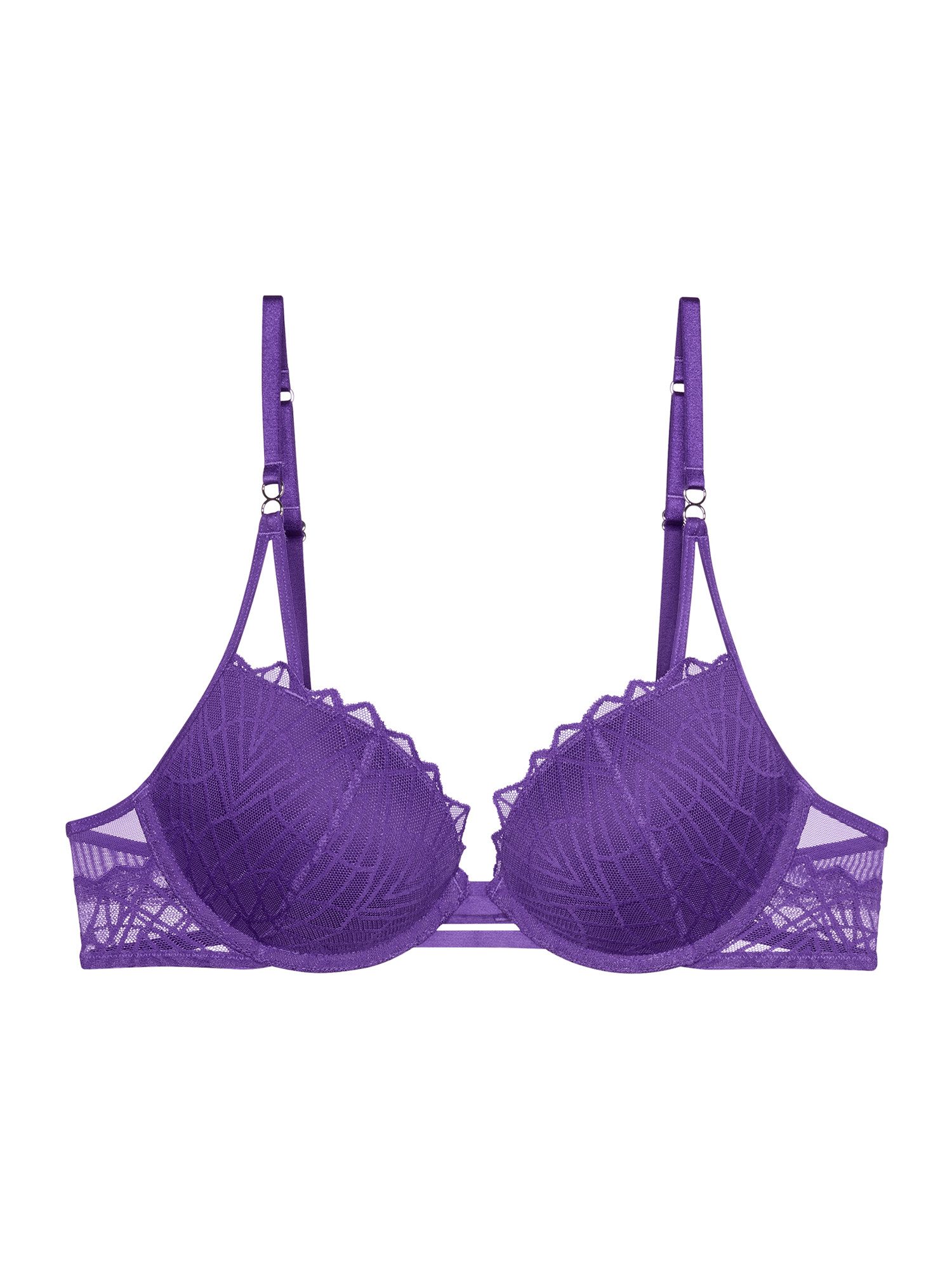 Triumph Push-up-BH Red Label That Night In Vegas grafischer Spitzendesign - Push-Up-Ausschnitt - Ringdetails
