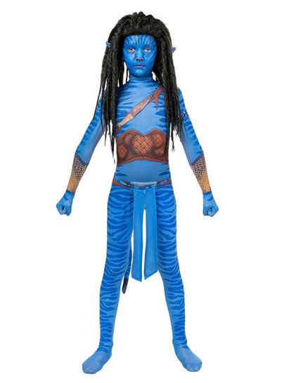 Maskworld Kostüm Blauer Stammeskrieger Kostüm für Jungen, Na'wie cool ist das denn?! Wasserblaues Filmkostüm im Stil des große