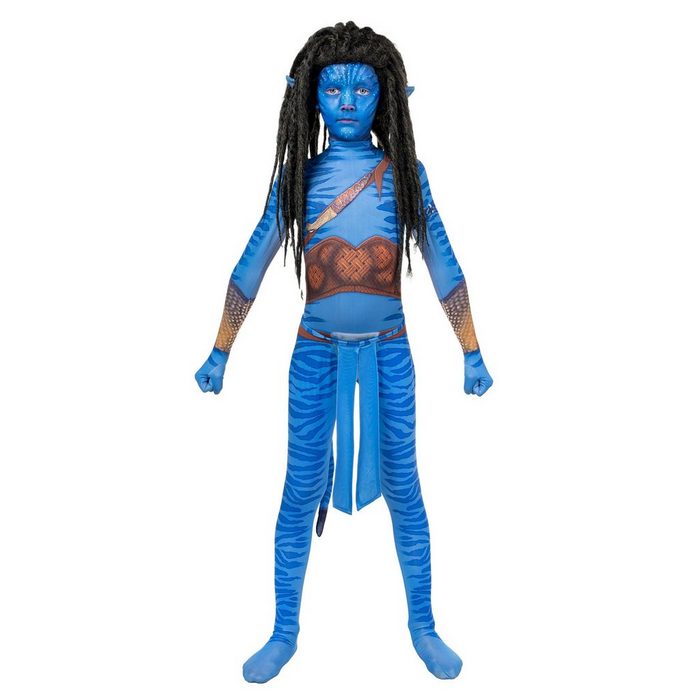Maskworld Kostüm Blauer Stammeskrieger Kostüm für Jungen Na'wie cool ist das denn?! Wasserblaues Filmkostüm im Stil des großen Kinoerfolgs