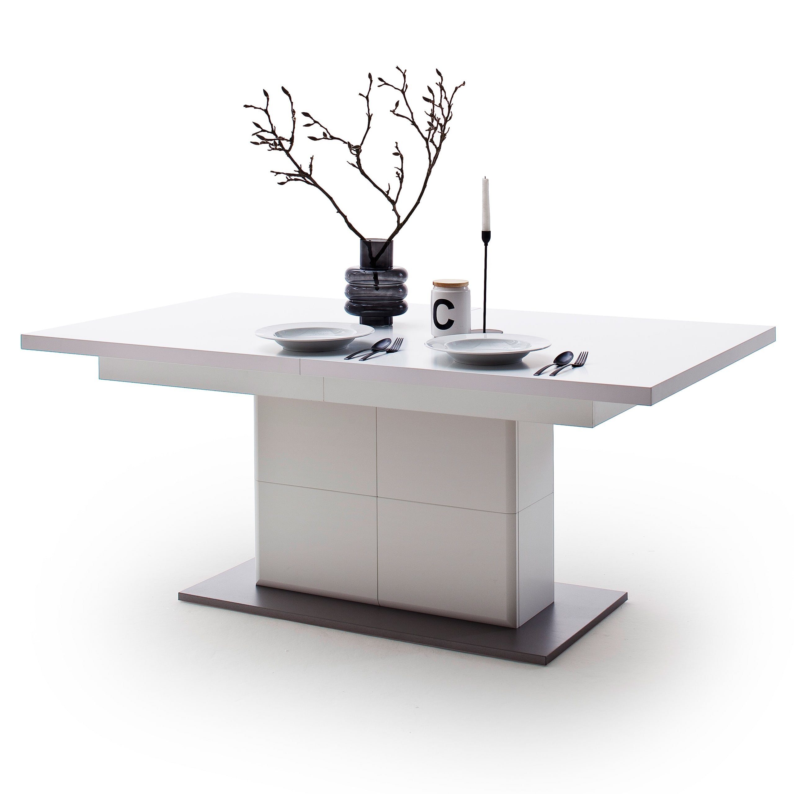 Esszimmer Esstisch Esstisch Elegant Matt Esszimmertisch Newroom Tisch Weiß Modern Felgano,