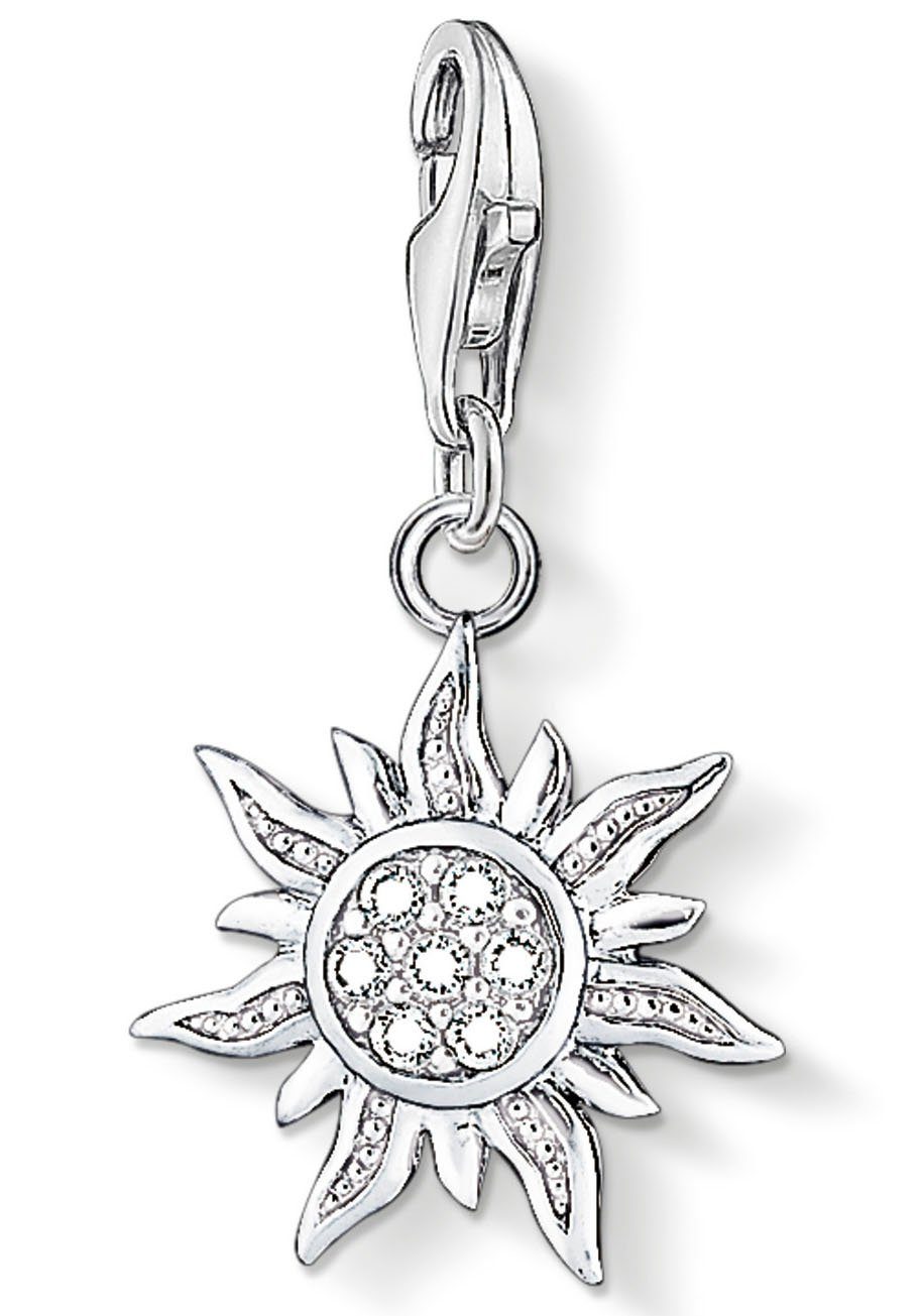 THOMAS SABO Charm-Einhänger Sonne, 1040-051-14, mit Zirkonia (synth)