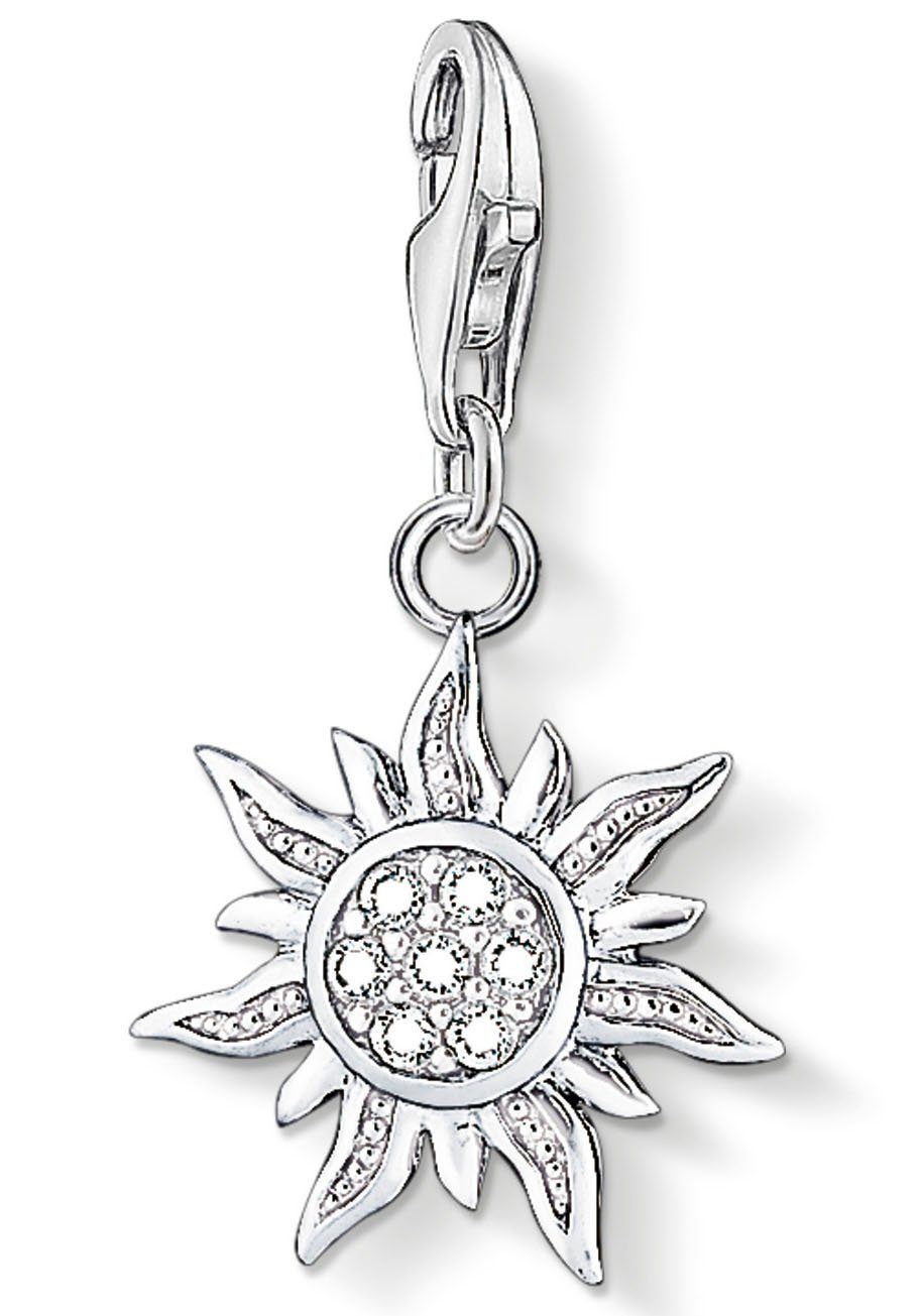 THOMAS SABO Charm-Einhänger Sonne, mit Zirkonia (synth)