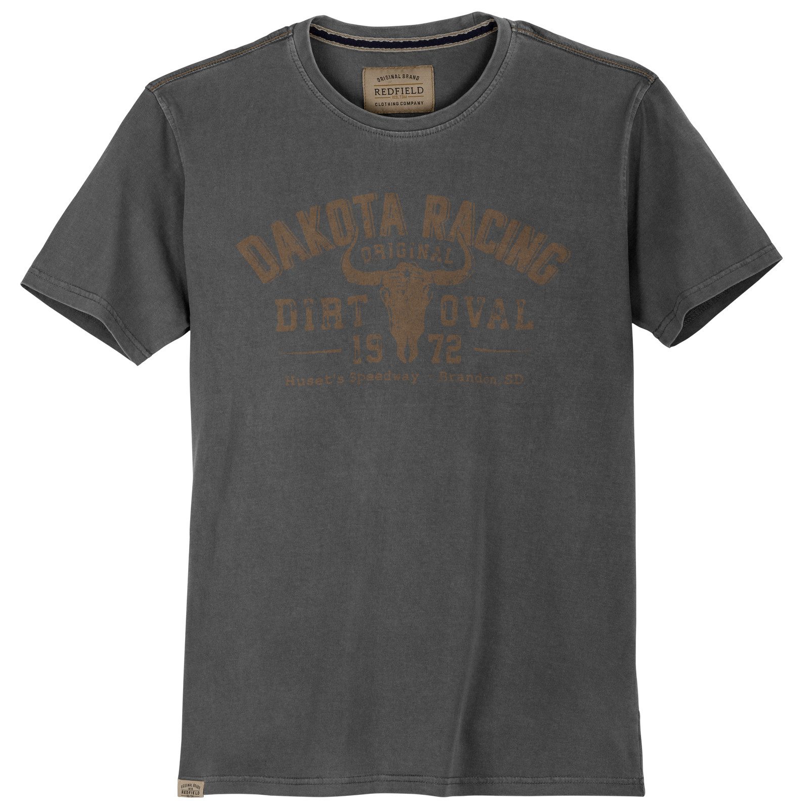 redfield Rundhalsshirt Redfield XXL T-Shirt anthrazit günstig online kaufen