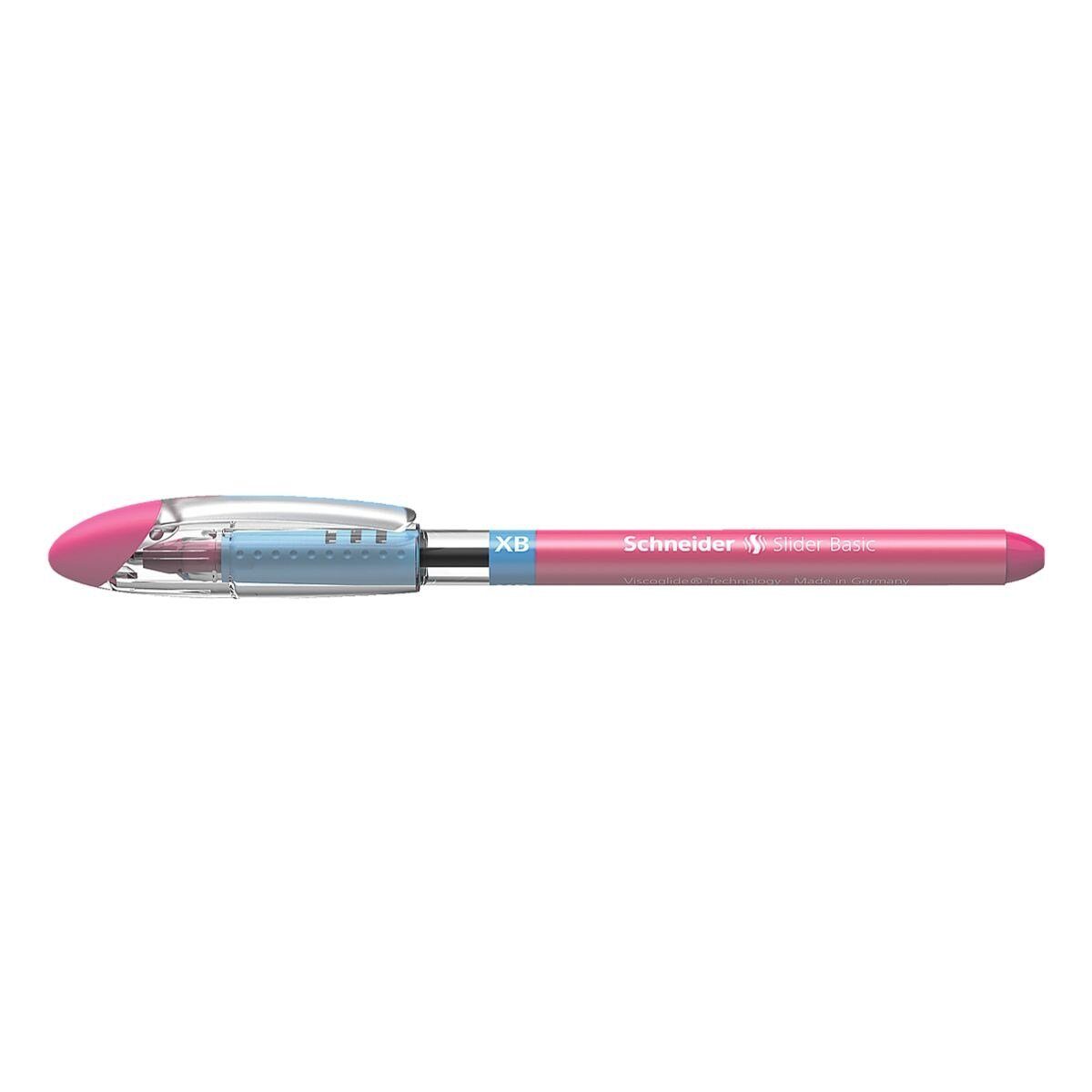 Schneider Kugelschreiber Slider XB 1512, mit Kappe, Strichbreite: 0,7 mm (XB) pink
