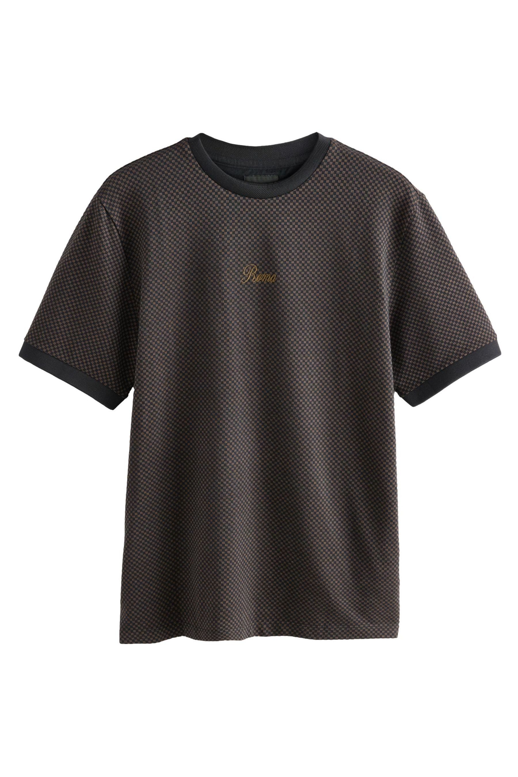 Next T-Shirt Elegantes Jacquard-T-Shirt (1-tlg) günstig online kaufen