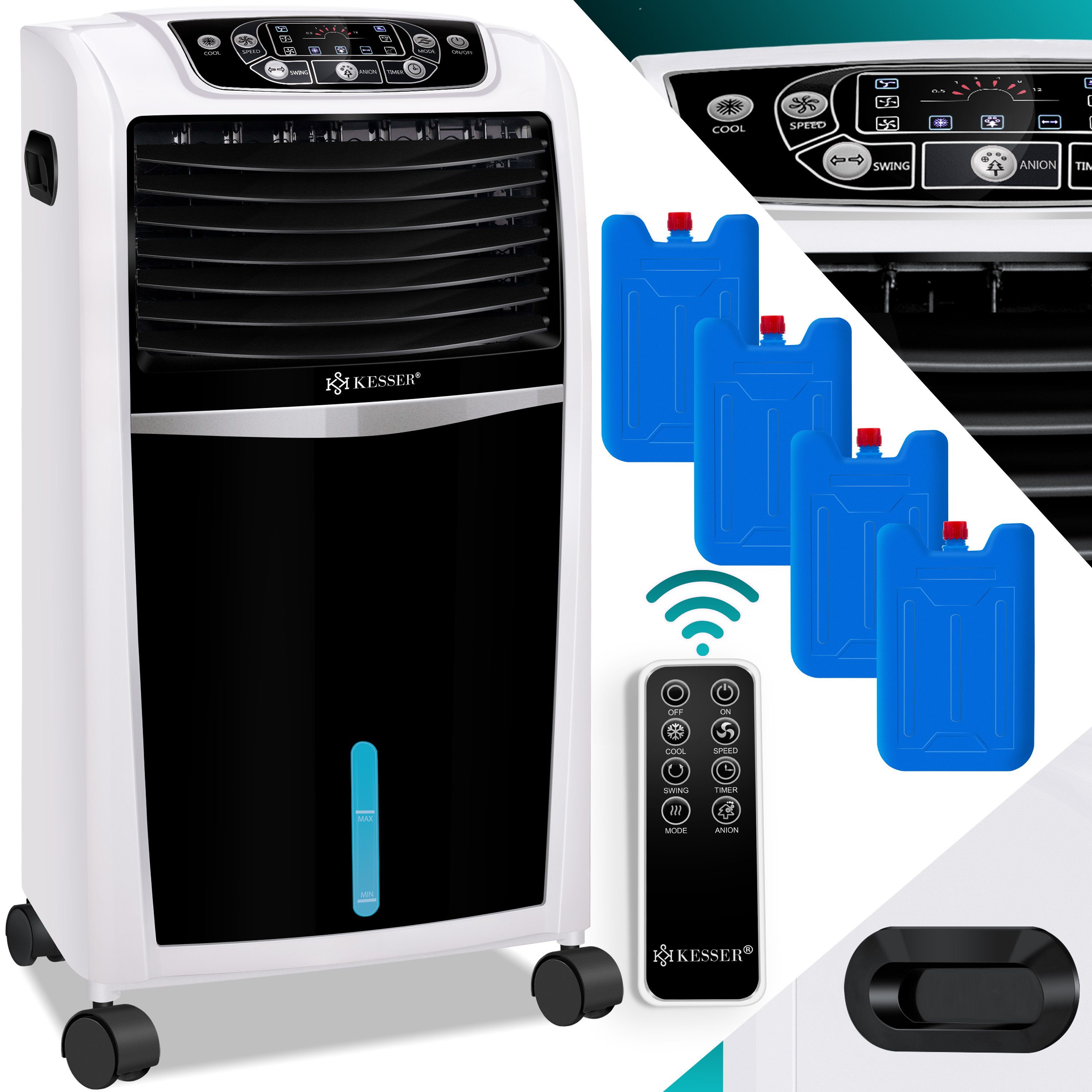 KESSER® 4in1 Mobile Klimaanlage Klimagerät mit Fernbedienung