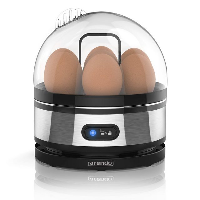 Arendo Eierkocher, Anzahl Eier: 7 St., 400 W, 7-fach, Edelstahl, Warmhaltefunktion, Härtegrad einstellbar für 7 Eier