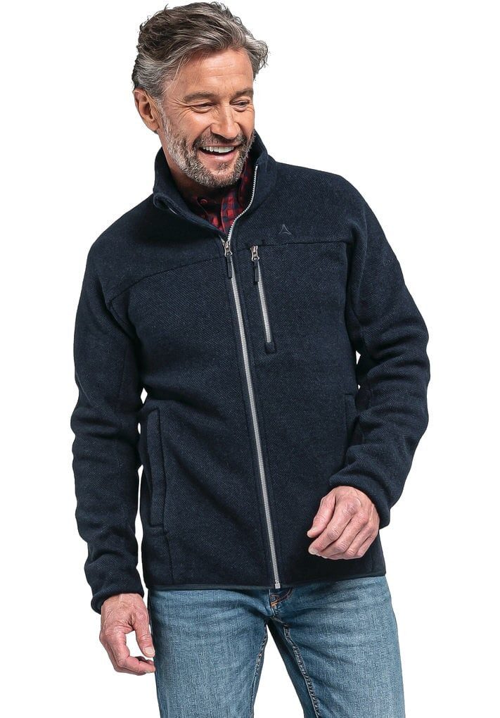 Fleecejacke Lakefield mit Stehkragen (atmungsaktiv, warm) dunkelblau Herren