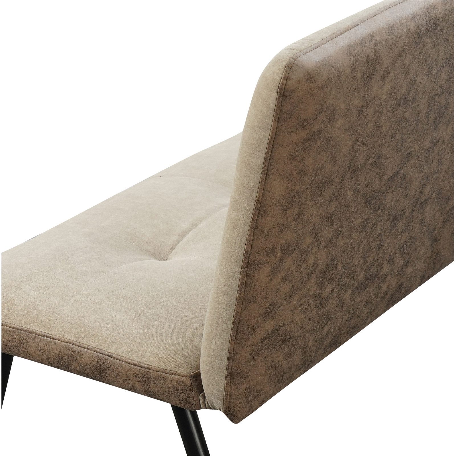 HTI-Living Polsterbank 2-Sitzer Bank Antikbraun/Taupe Joschka (Stück, 1-St., 1 Sitzbank), Küchenbank Sitzbank