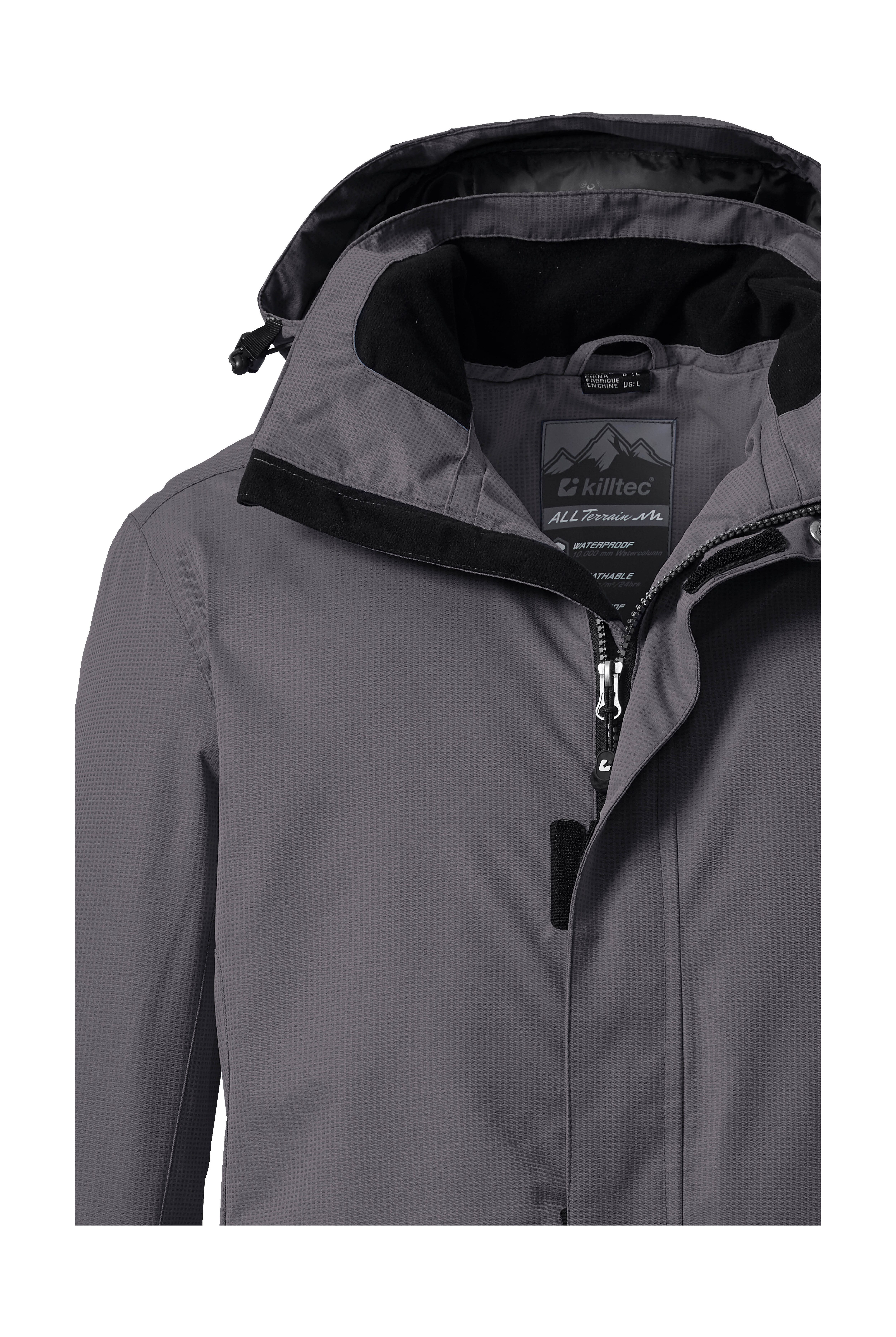 Killtec Outdoorjacke KOS 1 MN JCKT Wind- und wasserdichte Herrenjacke, atmungsaktiv, abnehmbare Kapuze