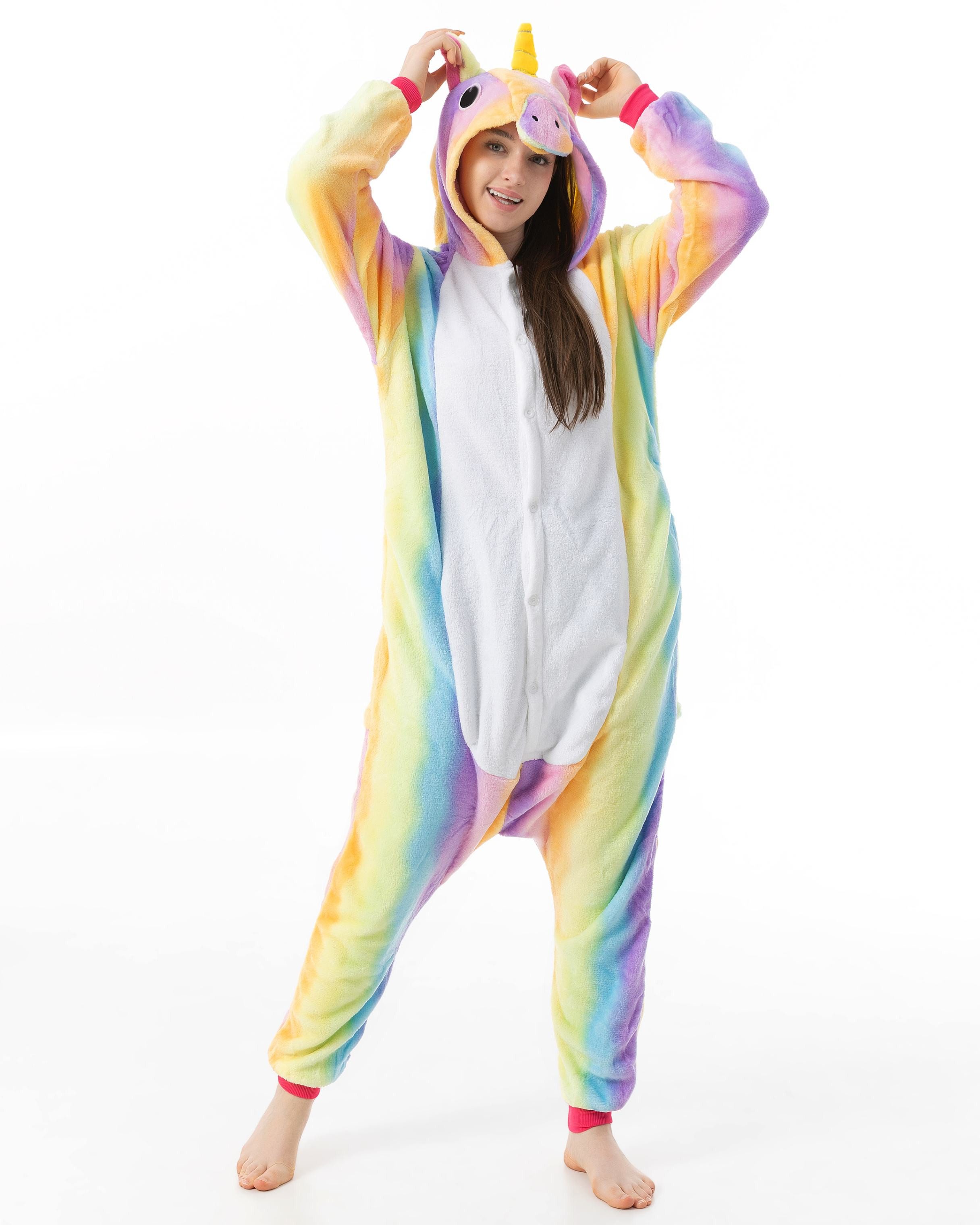 Katara Partyanzug Einhörner Jumpsuit Onesie Erwachsenen Kostüm S-XL, Karnev günstig online kaufen