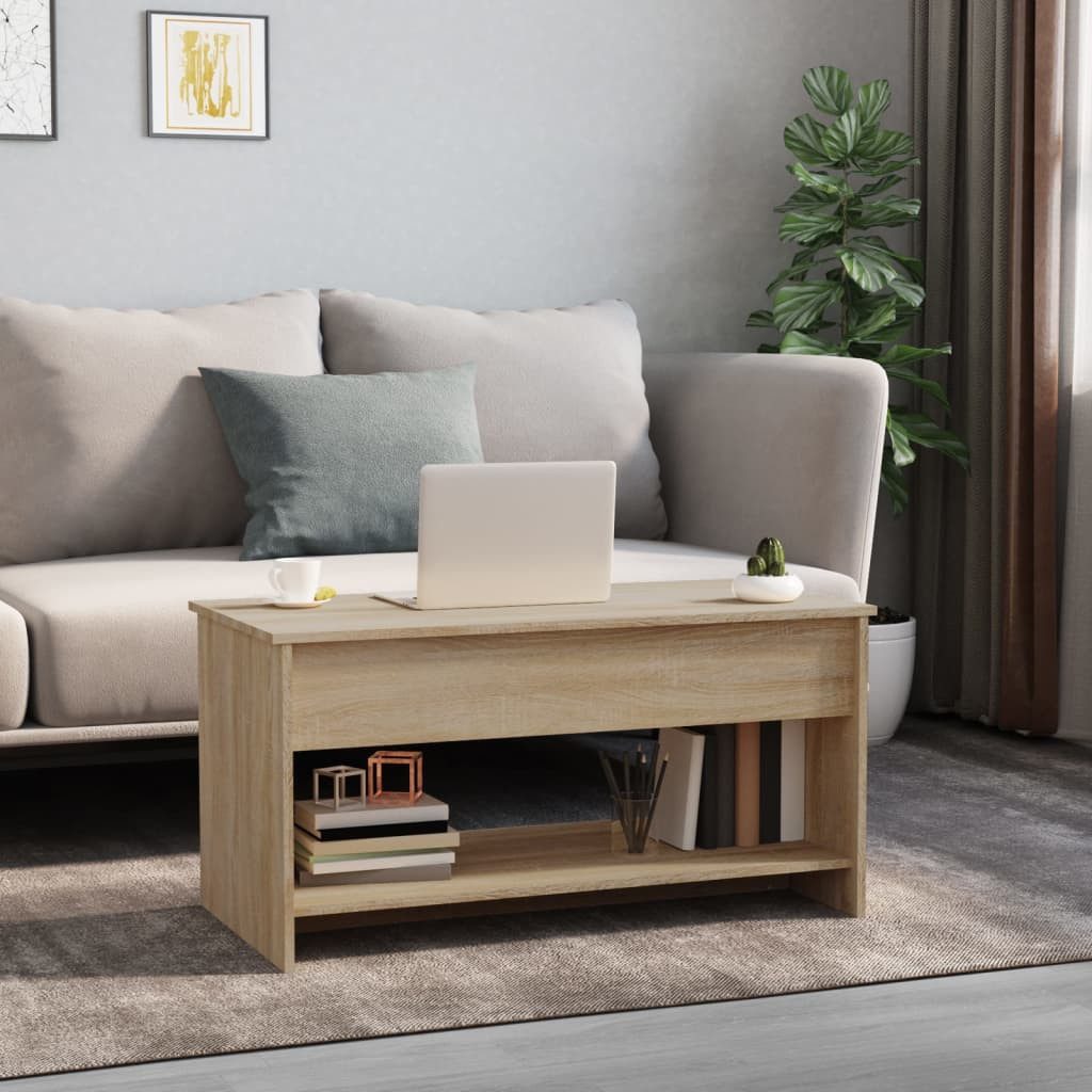 vidaXL Couchtisch Couchtisch Sonoma-Eiche 102x50x52,5 cm günstig online kaufen