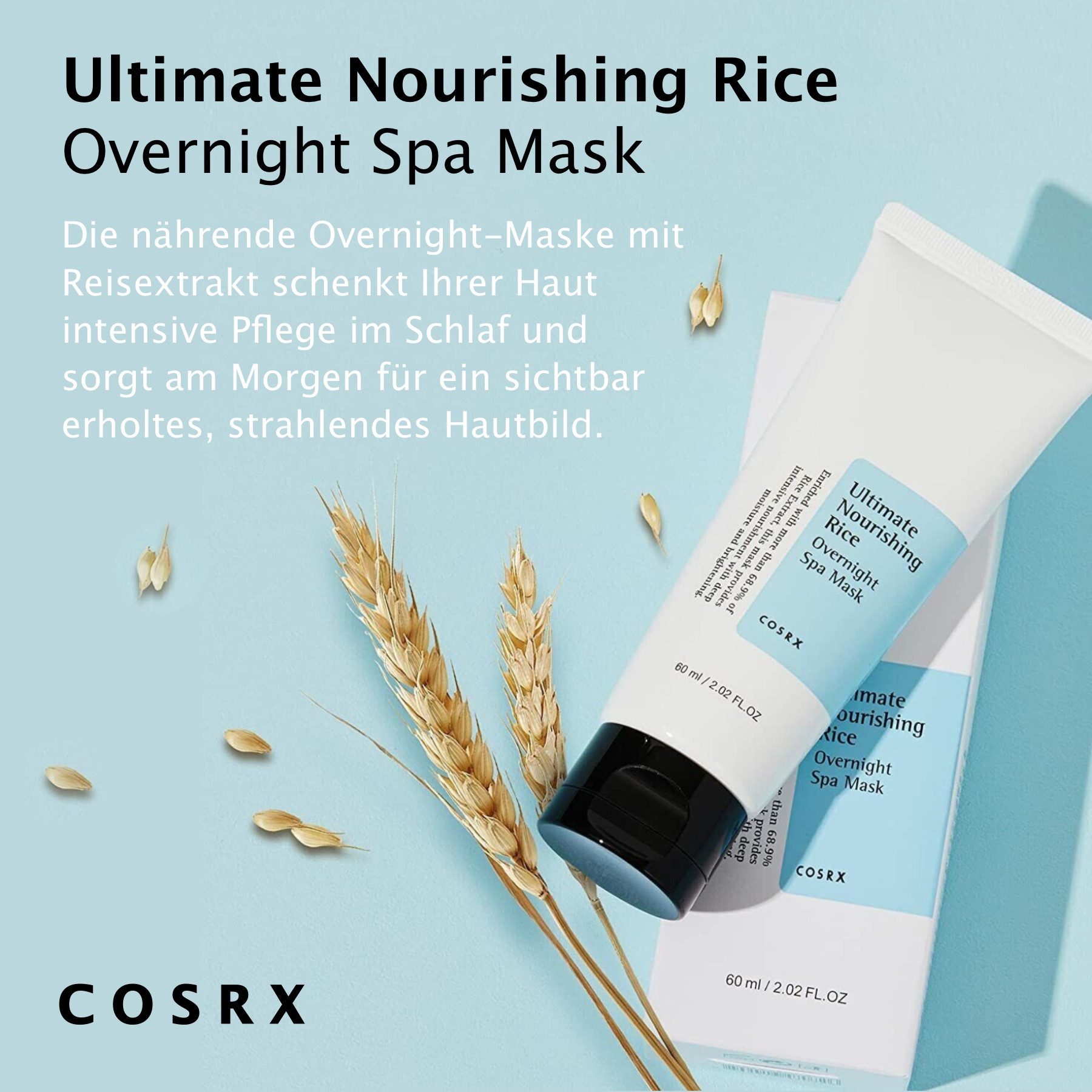 Cosrx Gesichtsmaske Feuchtigkeitscreme COSRX Ultimate Nourishing Rice Spa Mask Vegan, 1-tlg., Gesichtspflege, COSRX, Feuchtigkeit, Creme