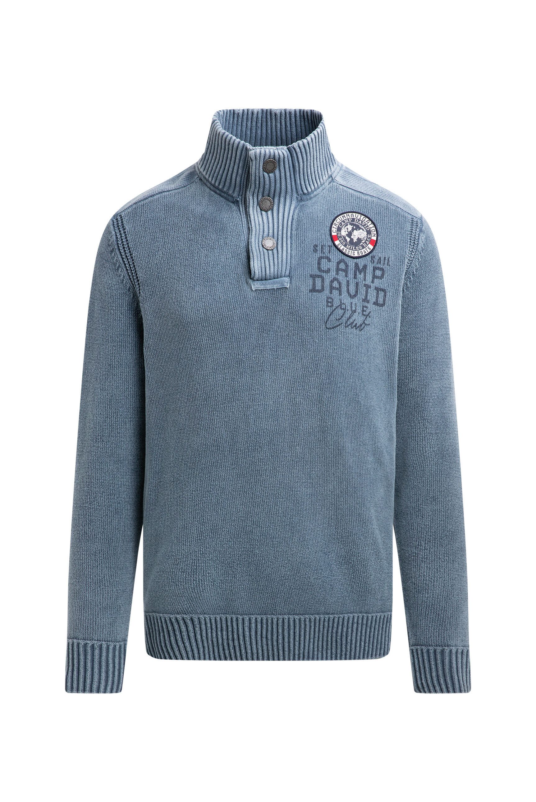 CAMP DAVID Troyer im Stone Washed Look günstig online kaufen