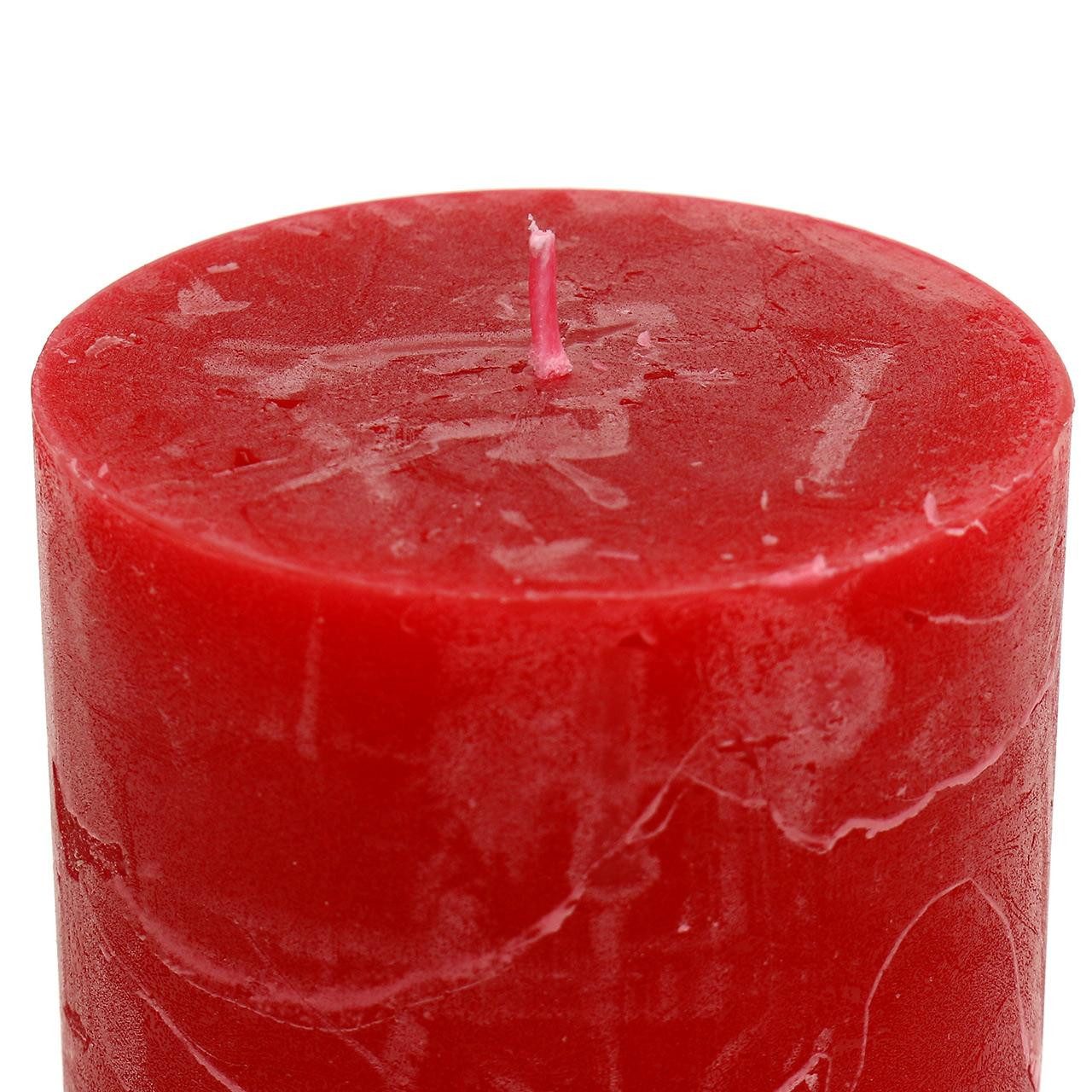 Florists Products Stumpenkerze Edle durchgefärbte Stumpenkerzen für Adventsgesteck und, 4 Stück