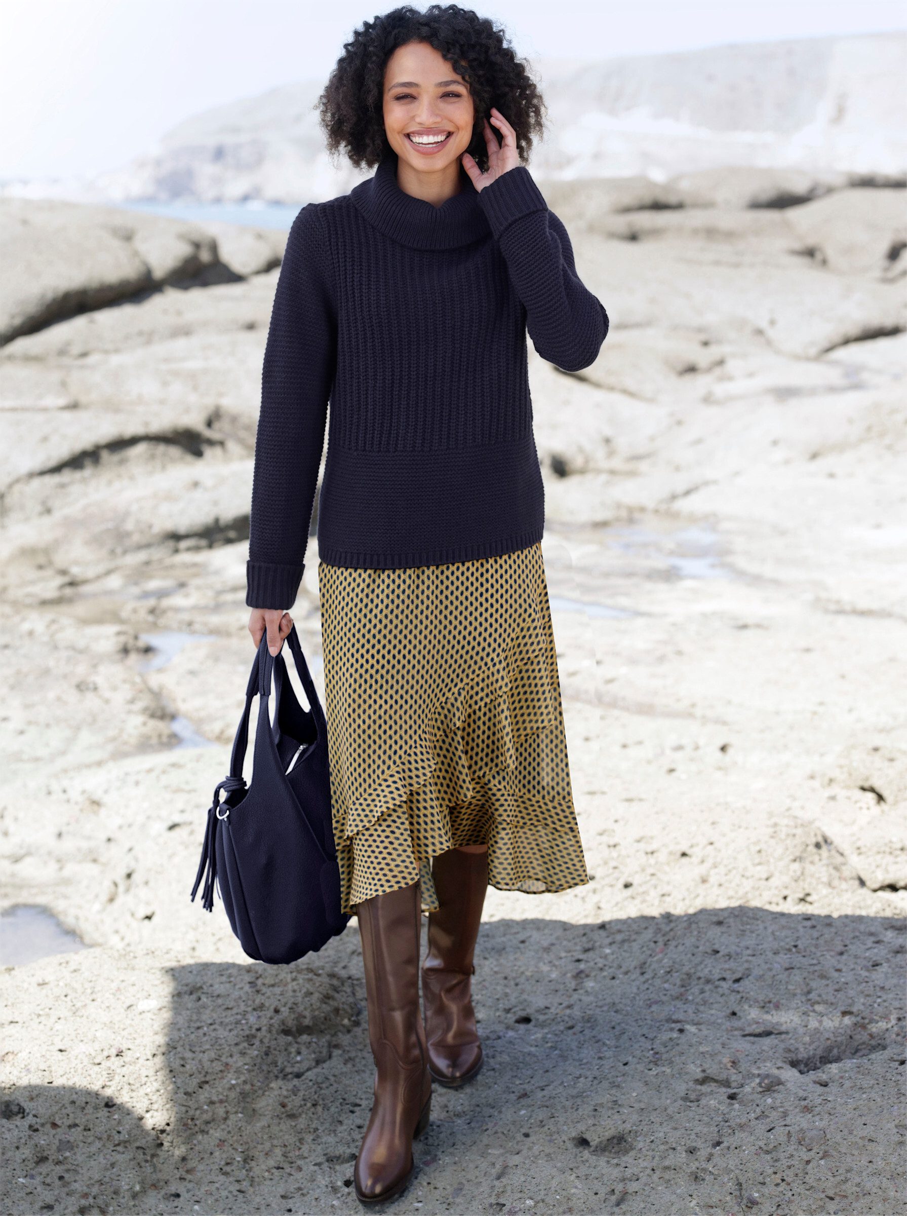 heine A-Linien-Rock Volantrock .