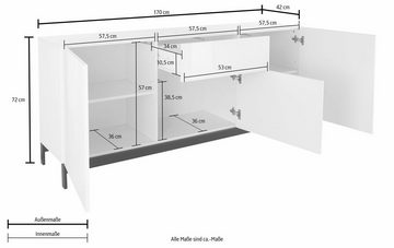 INOSIGN Sideboard Metis, Breite 170 cm