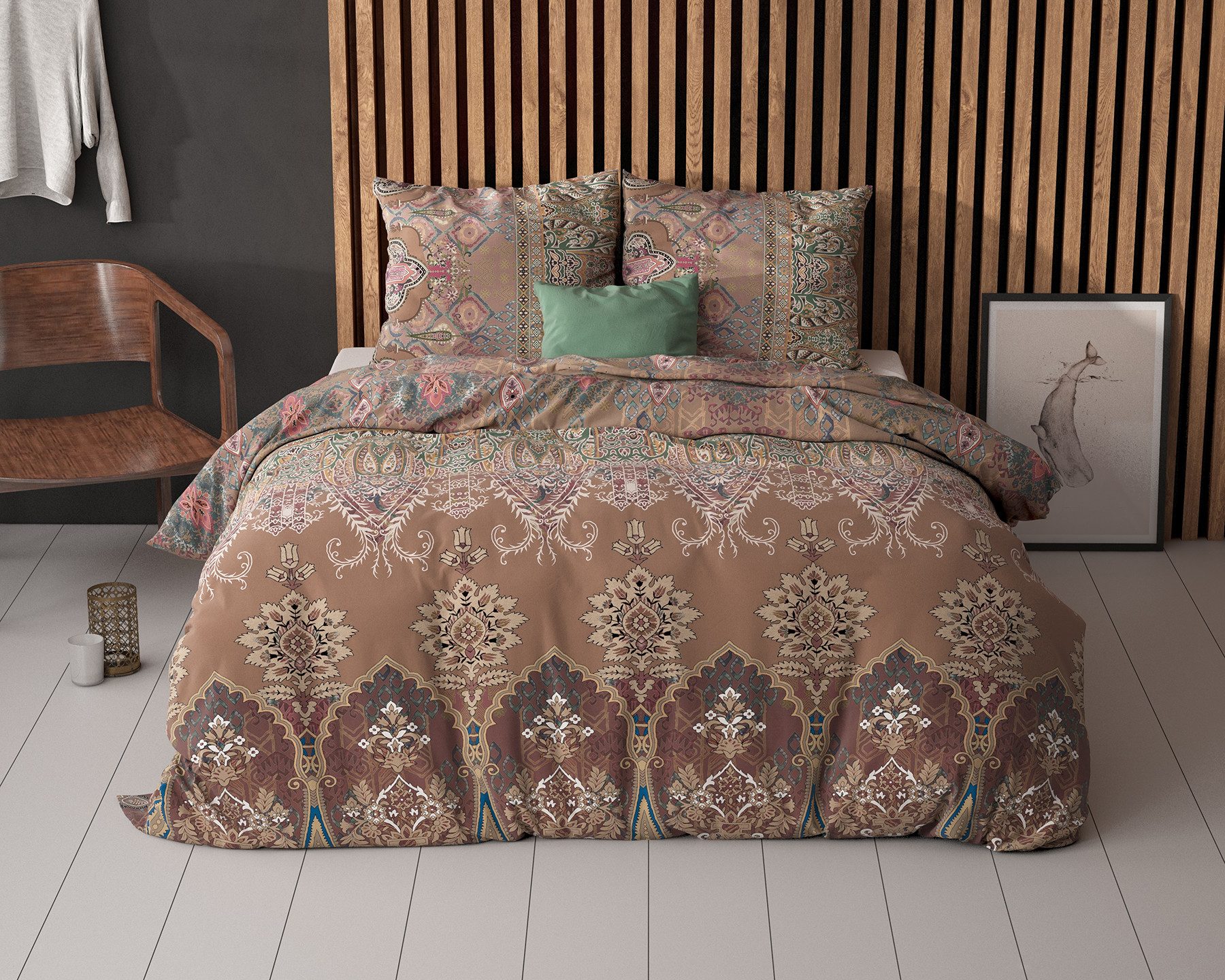 Sitheim-Europe Bettwäsche Berna Elegance Bettbezug mit Kissenbezug, 3 teilig, Superweicher