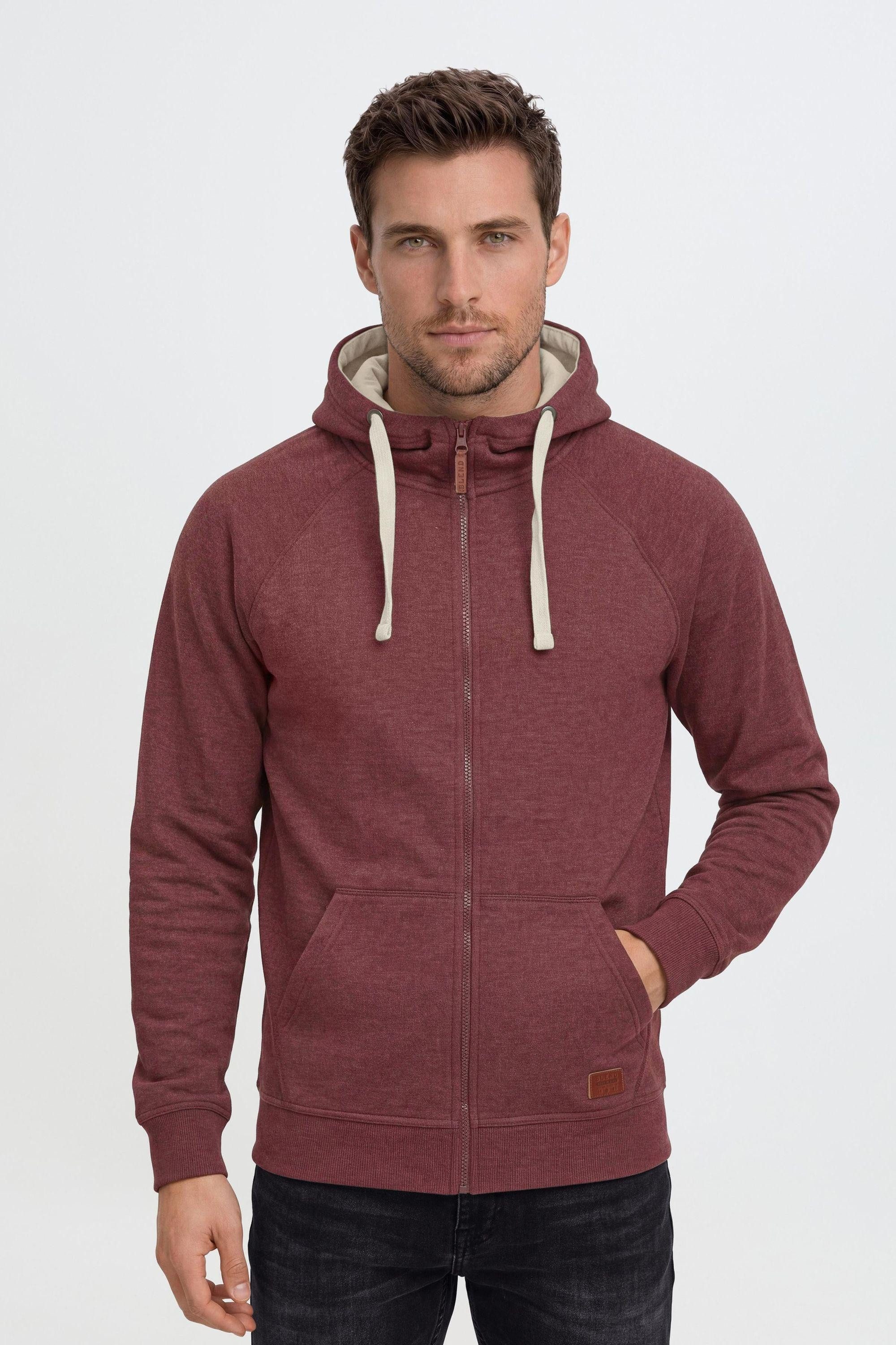 Blend Kapuzensweatjacke BHSpeedy Stilvolle Kapuzensweatjacke mit hochabschließendem Kragen