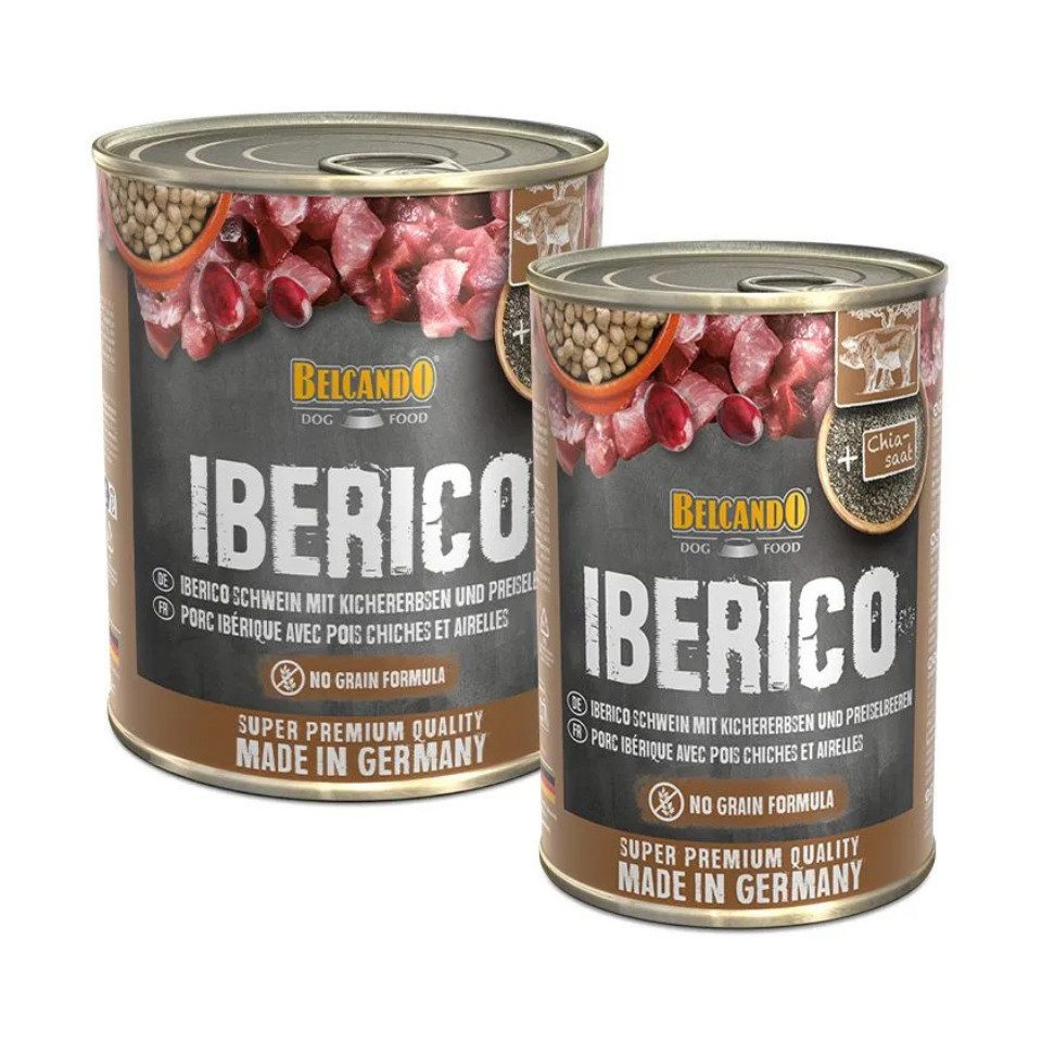 Belcando Iberico Schwein mit Kichererbsen und Preiselbeeren - Nassfutter 6x400g, Nassfutter für: Hunde