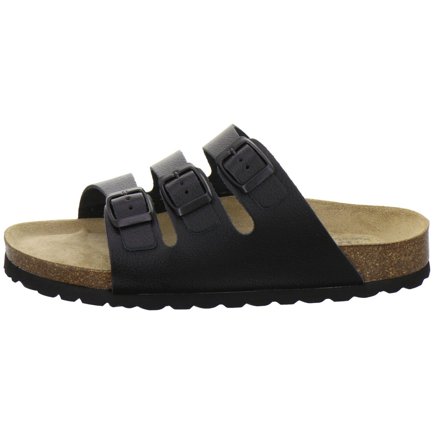 AFS-Schuhe Damen Dreischnaller Pantolette aus Glattleder mit Fußbett, Made in Germany