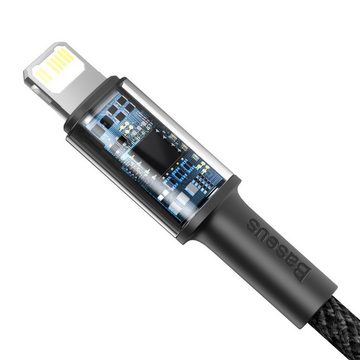 Baseus USB Typ C Kabel - iPhone Fast Charging PD 20 W 2 m schwarz Smartphone-Kabel