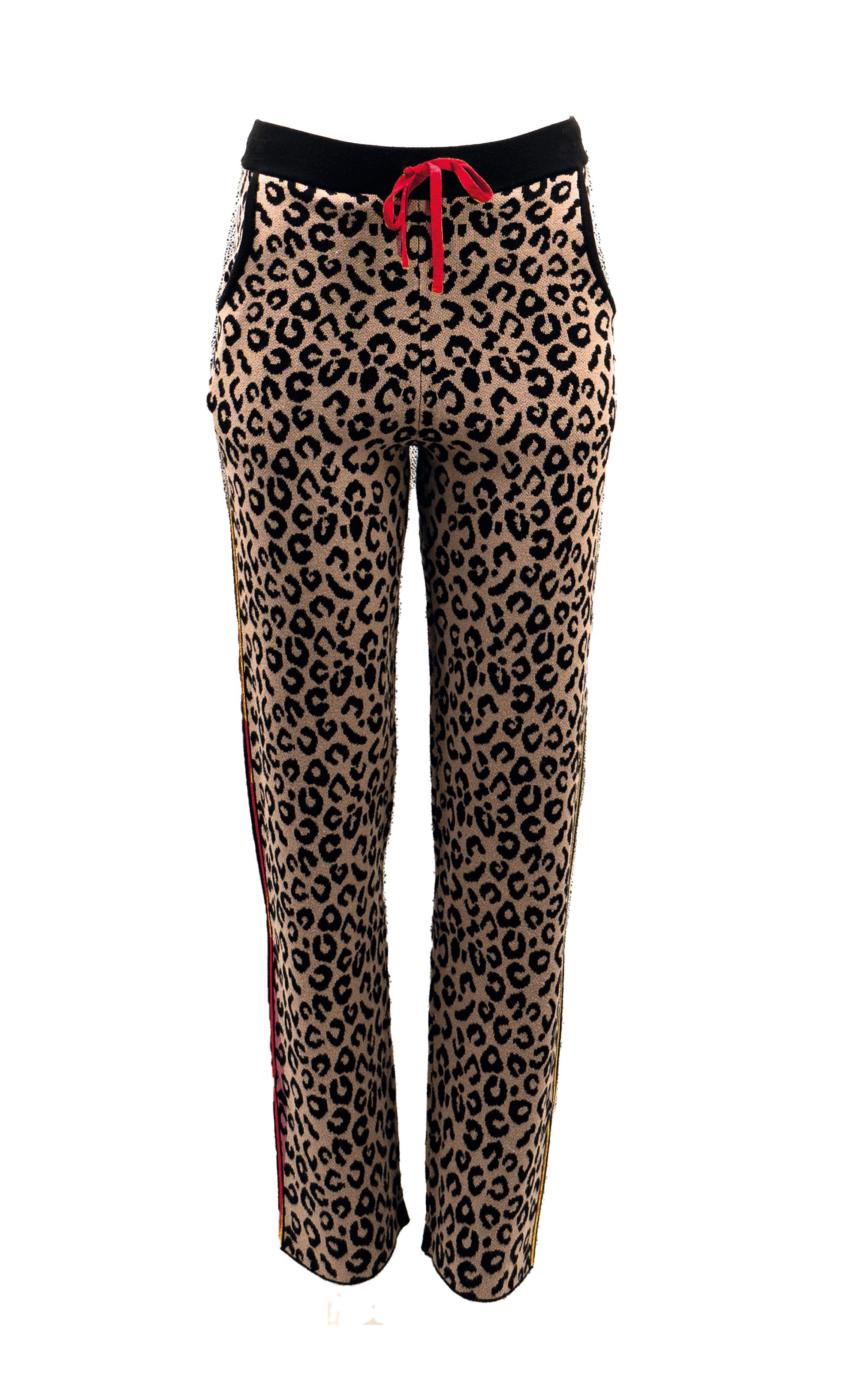 Passioni Strickhose mit Leomuster und Tunnelzug günstig online kaufen