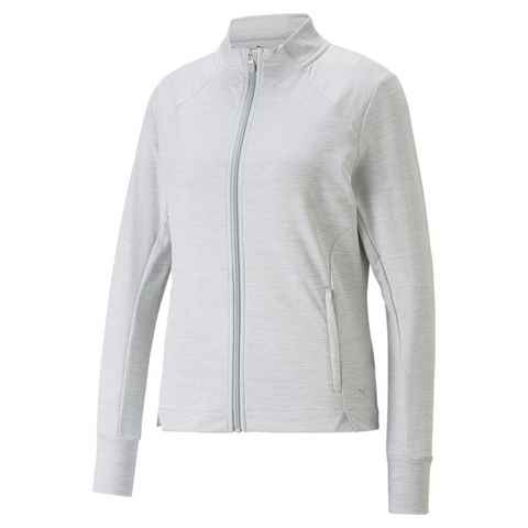 PUMA Sweatjacke Heather Golfjacke mit durchgehendem Reißverschluss Damen