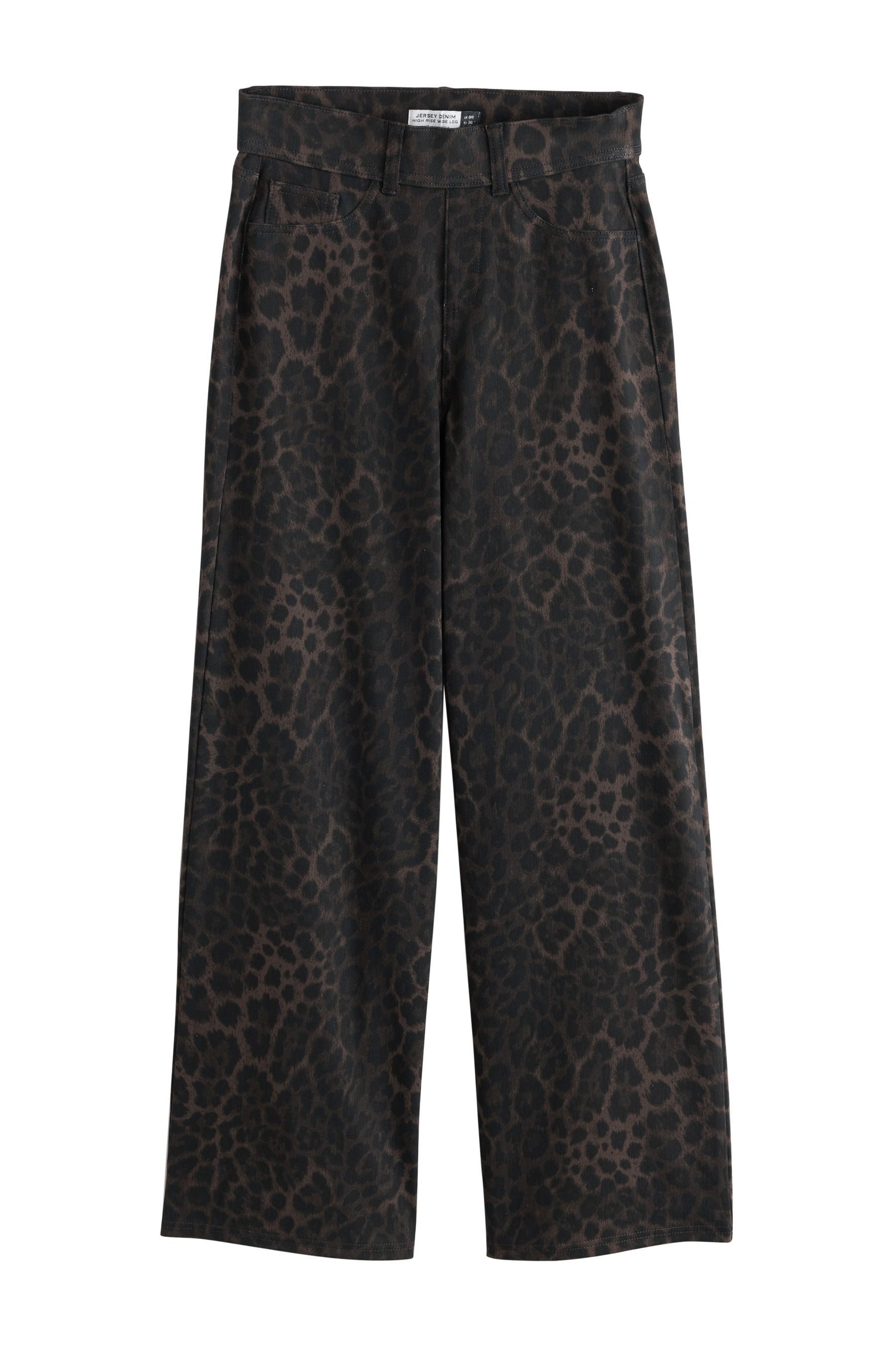 Next Jeansleggings Denim-Hose aus Jersey mit weitem Bein (1-tlg)