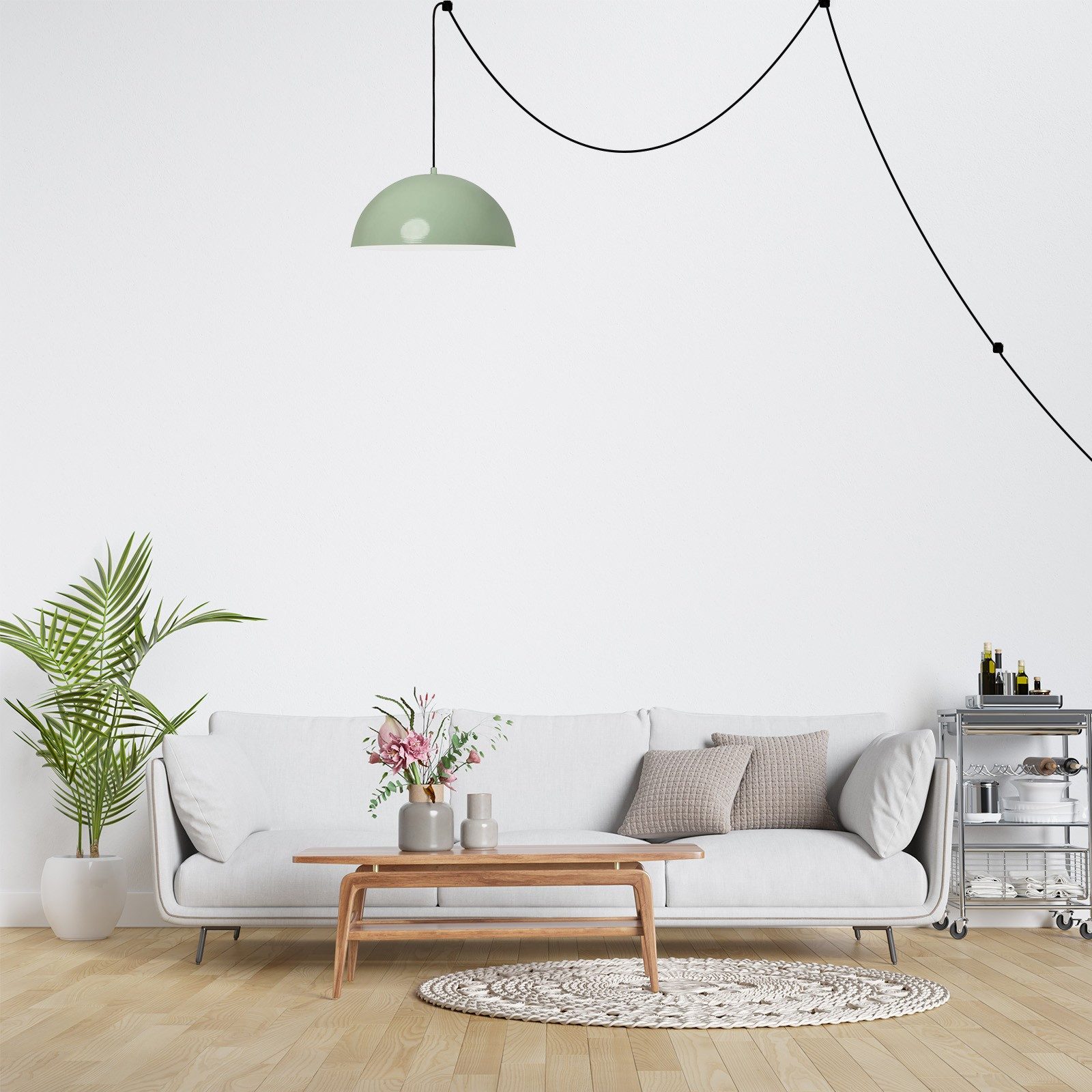 Bamyum Pendelleuchte Pendelleuchte Lipeo mit Stecker Metall, Modern Hängela günstig online kaufen