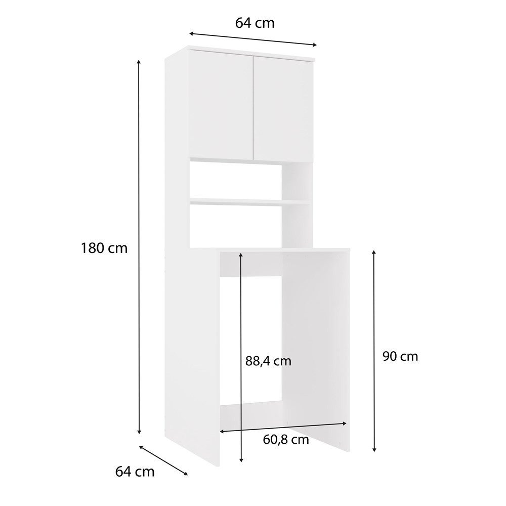 MAGOWA Waschmaschinenumbauschrank Badezimmerschrank MEHRGOWA für Waschmasch günstig online kaufen