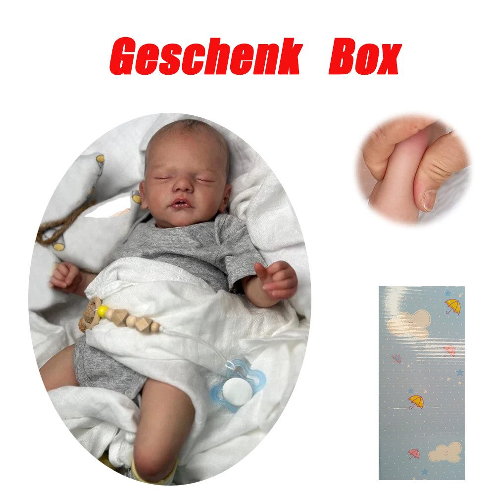 Babypuppe 18 Zoll Neugeborene Größe lebensechte weiche kuschel ige BabyPuppe