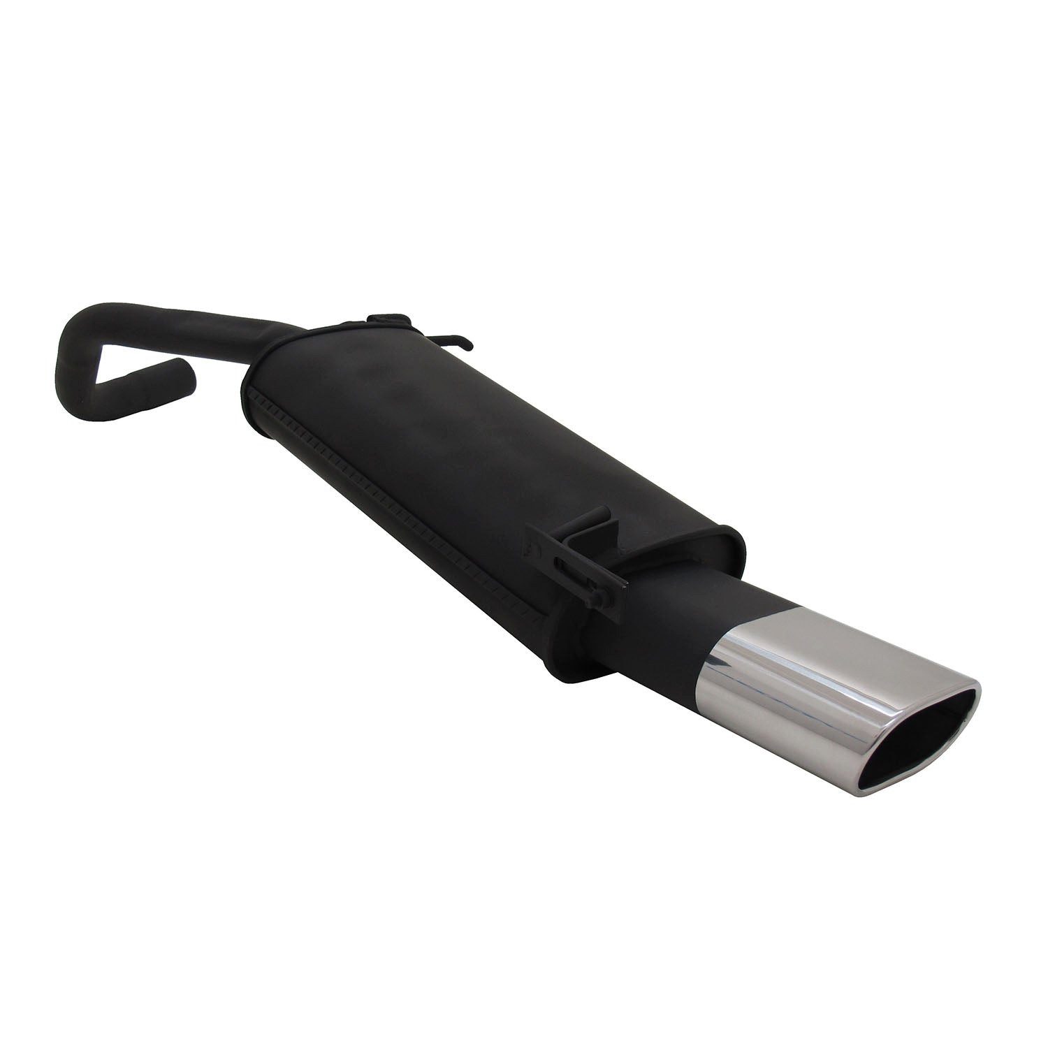 OMAC Auspuff-Flexrohr Novus Sportauspuff für VW Polo 9N / 9N3 135x75mm mit ABE, (1-tlg), Leicht austauschbar - Einzelausstieg