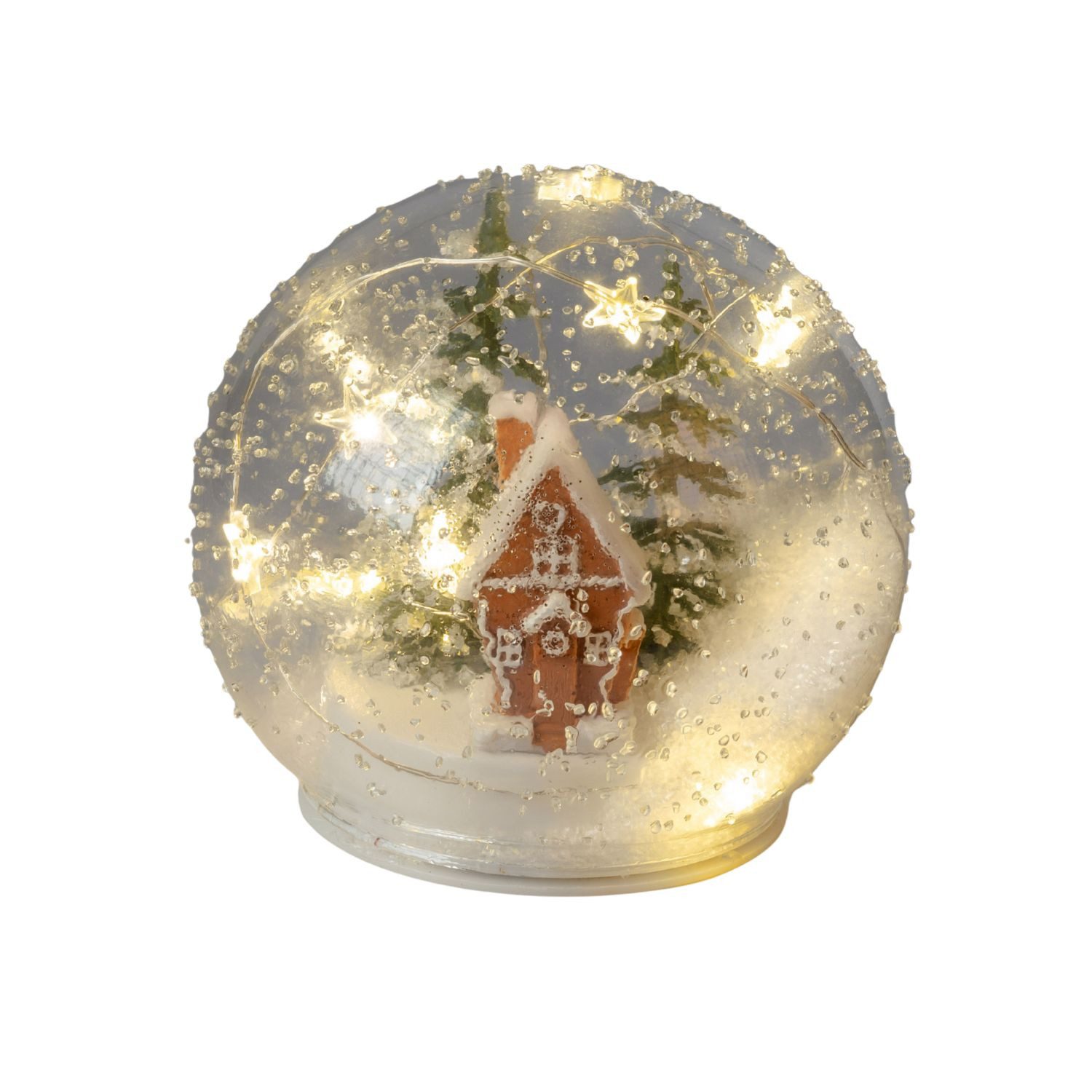 formano LED Kugelleuchte Winterlandschaft, LED, mit Timerfunktion, Transparent, Winterlandschaft, H: cm