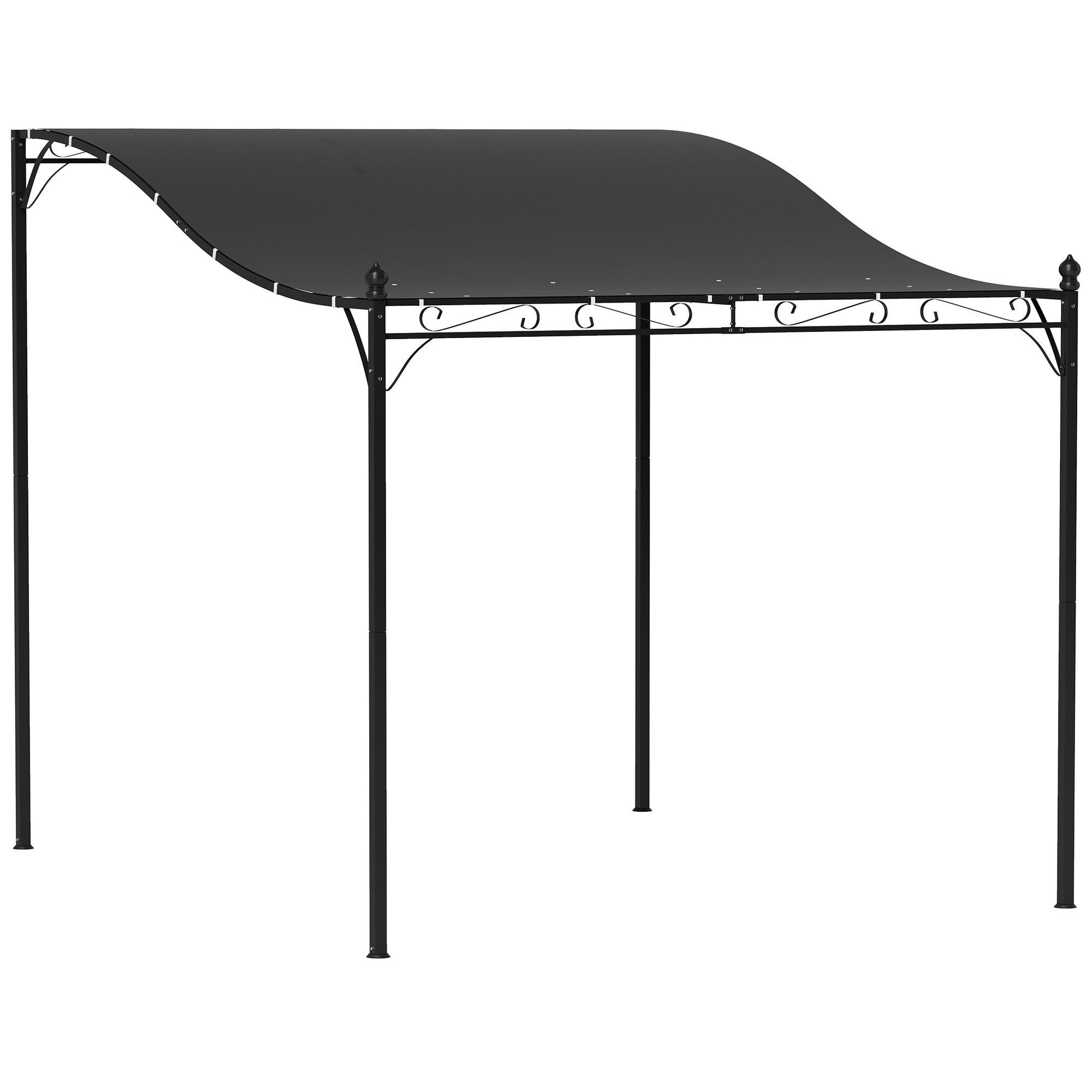 Outsunny Pavillon wasserabweisend, freistehend, (Pergola mit günstig online kaufen