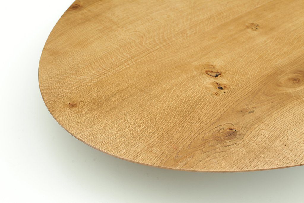 - matt Echtholzfurnier Tisch MNE-1 Design Eiche Natur Esstisch Esstisch designimpex Schwarz