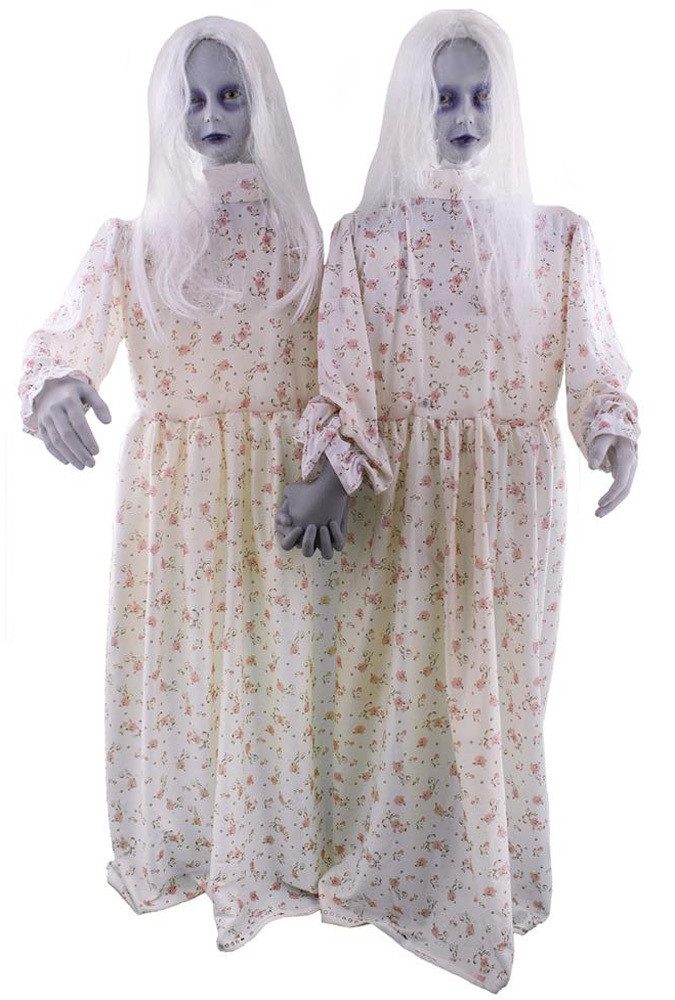Funny Fashion Dekoobjekt Figur Geister Zwillinge Animiert - 130 cm